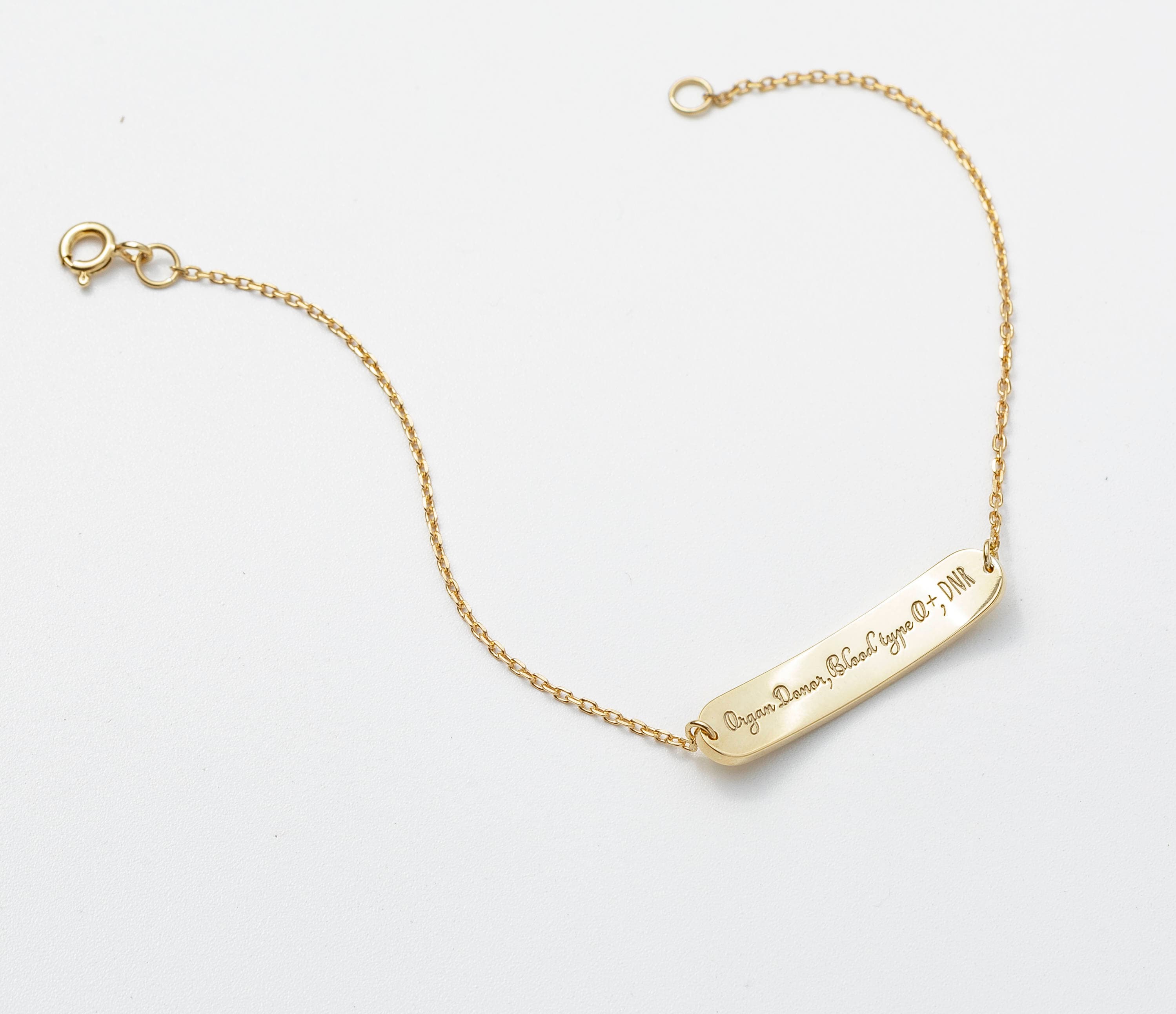 Medical Alert Bar Bracelet