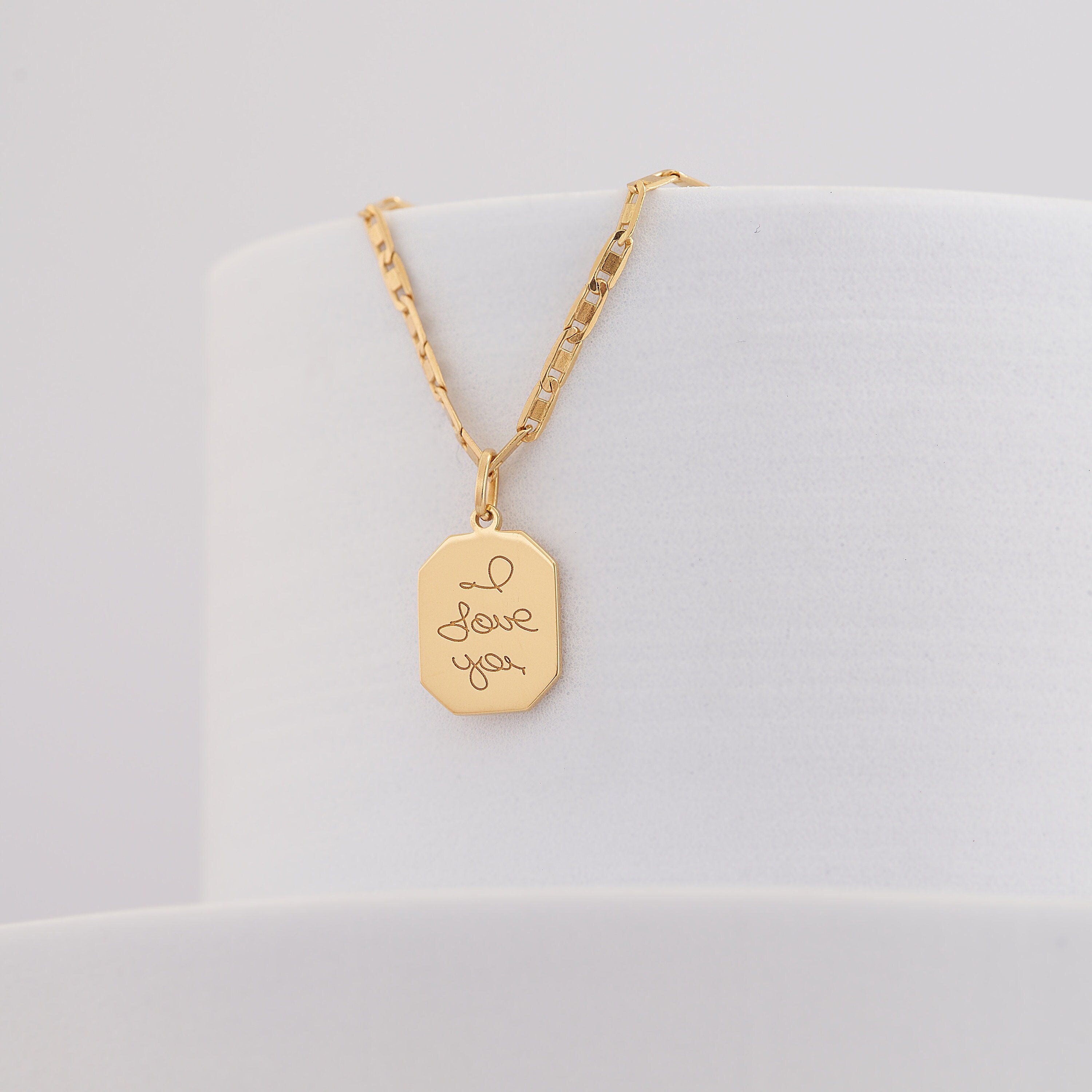 SOLID GOLD PENDANT FOR YUN KIM (NO CHAIN)