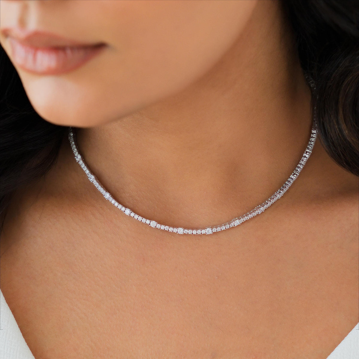Adjustable Bolo Tennis Necklace