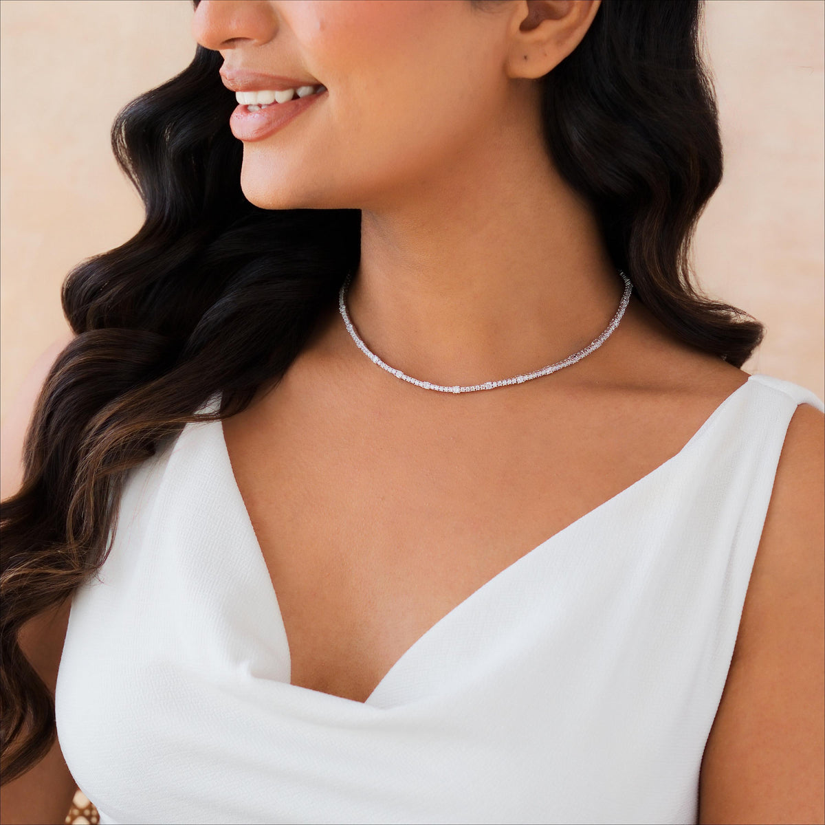 Adjustable Bolo Tennis Necklace