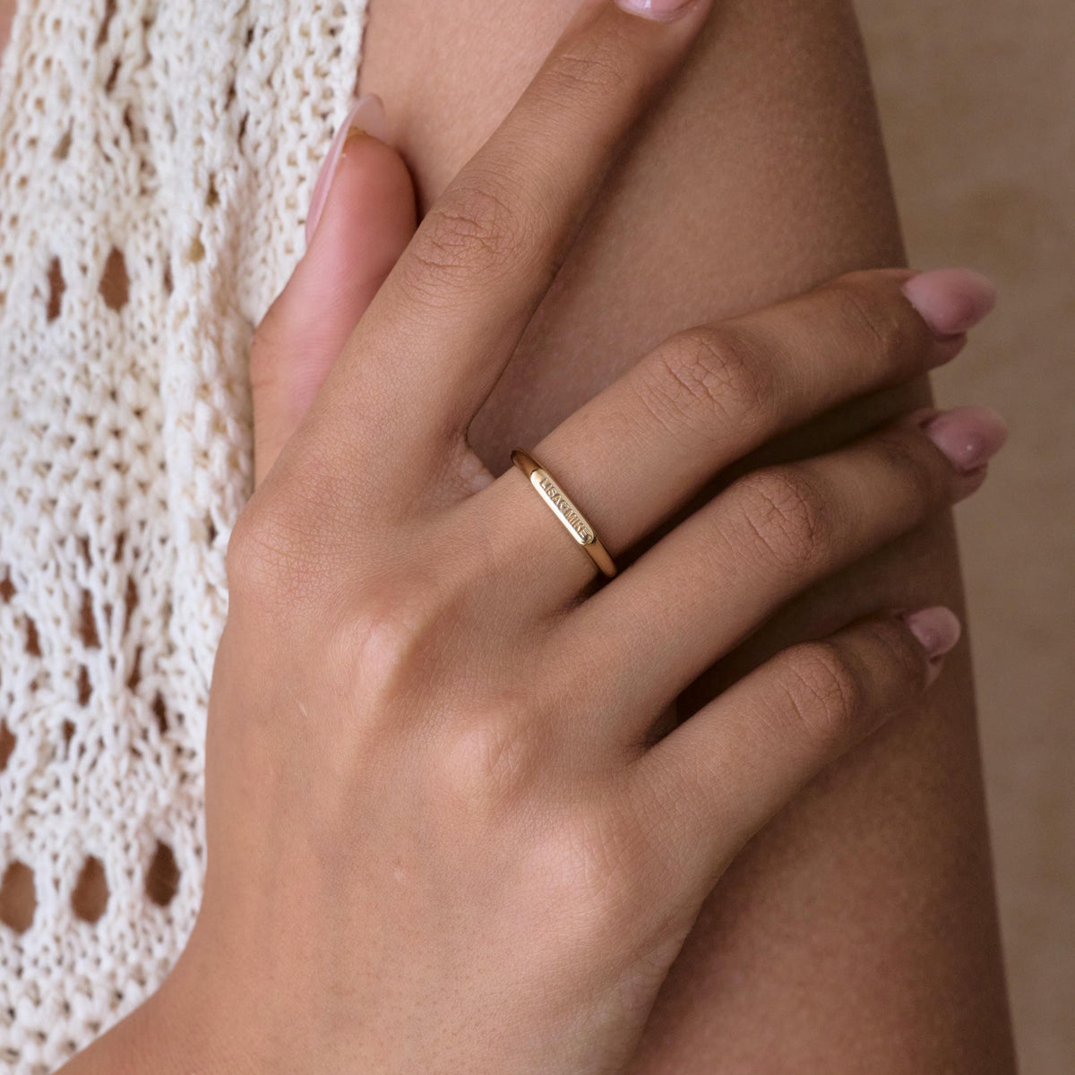 Initial Name Ring — photo 6