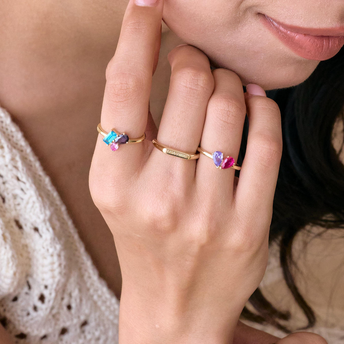 Initial Name Ring — photo 11