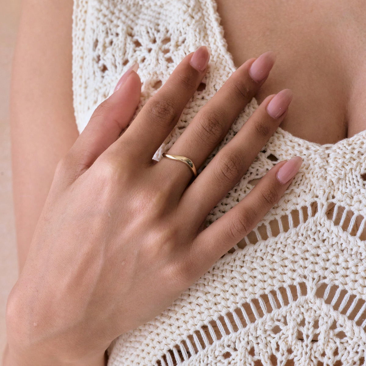 Secret Message Curve Ring — photo 4