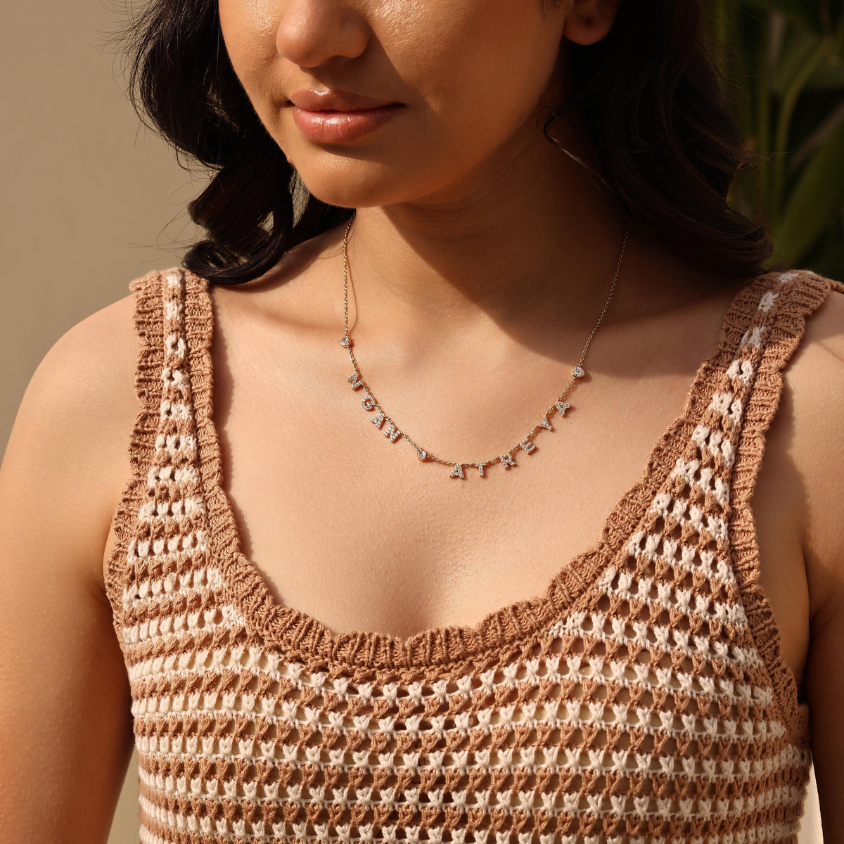 Pavé Name Necklace — photo 2