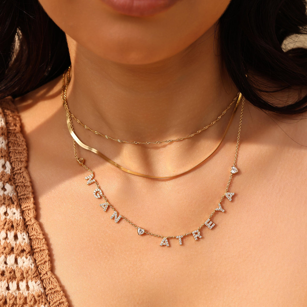 Pavé Name Necklace — photo 13
