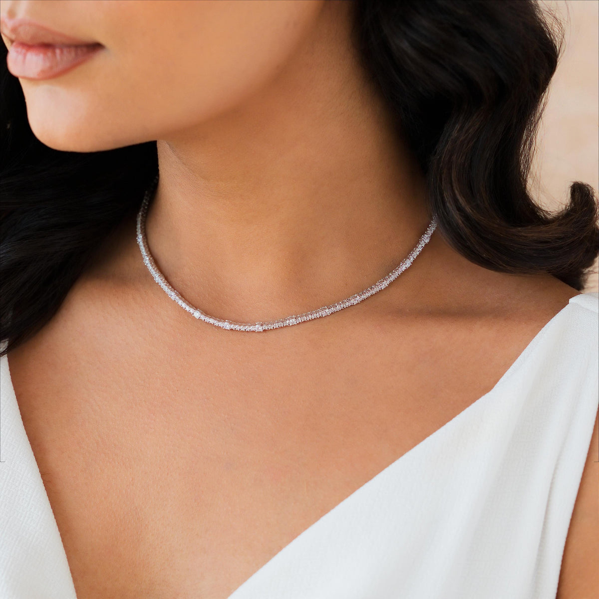 Adjustable Bolo Tennis Necklace