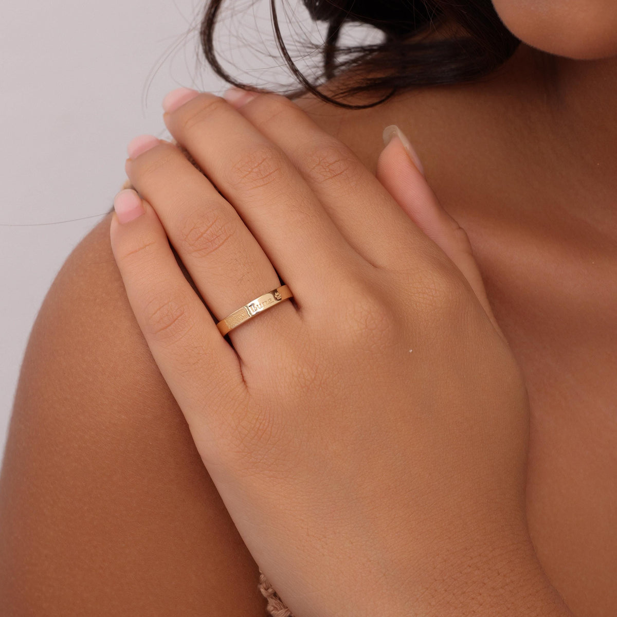 Detailed Nose Print Ring — photo 4