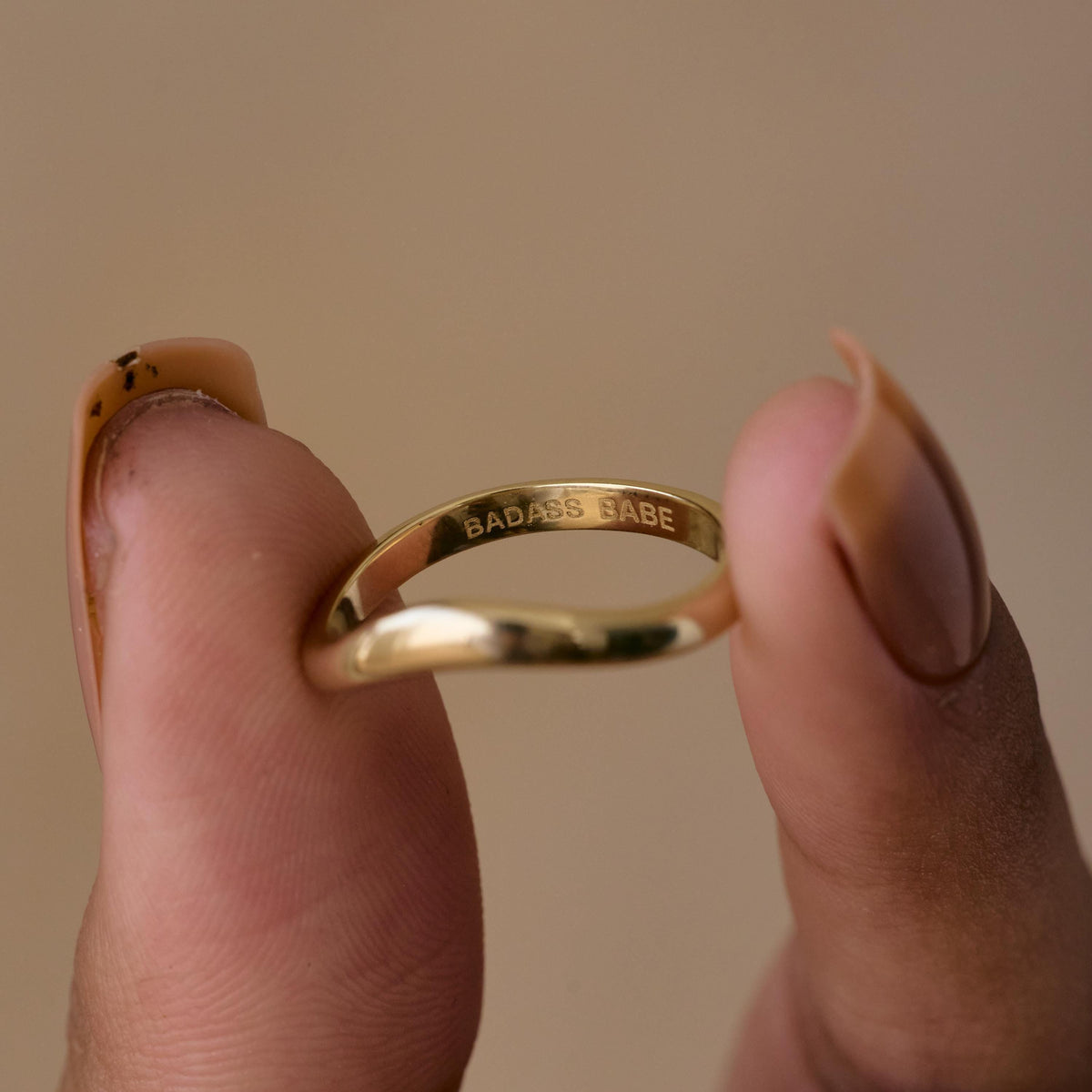 Secret Message Curve Ring — photo 5