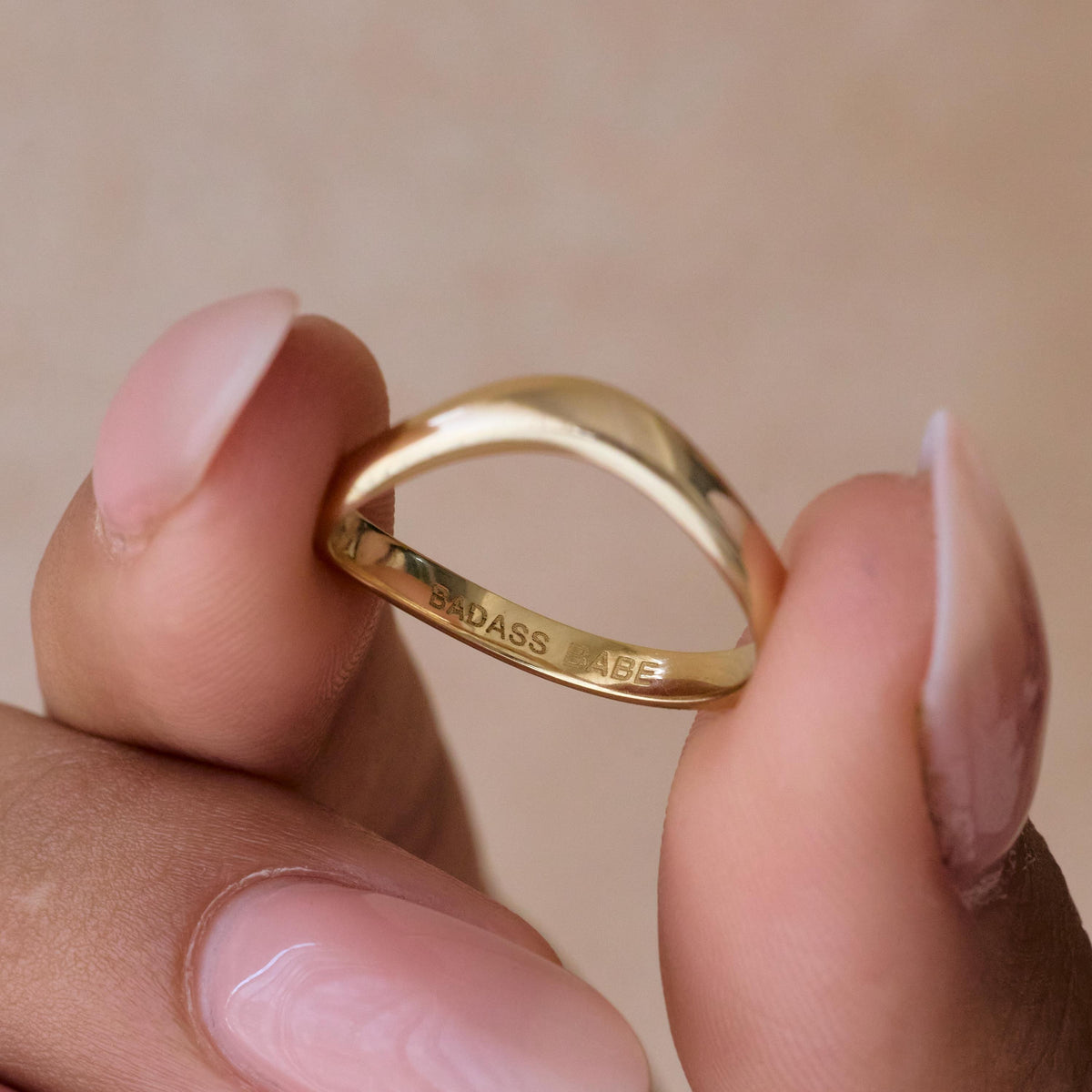 Secret Message Curve Ring — photo 7