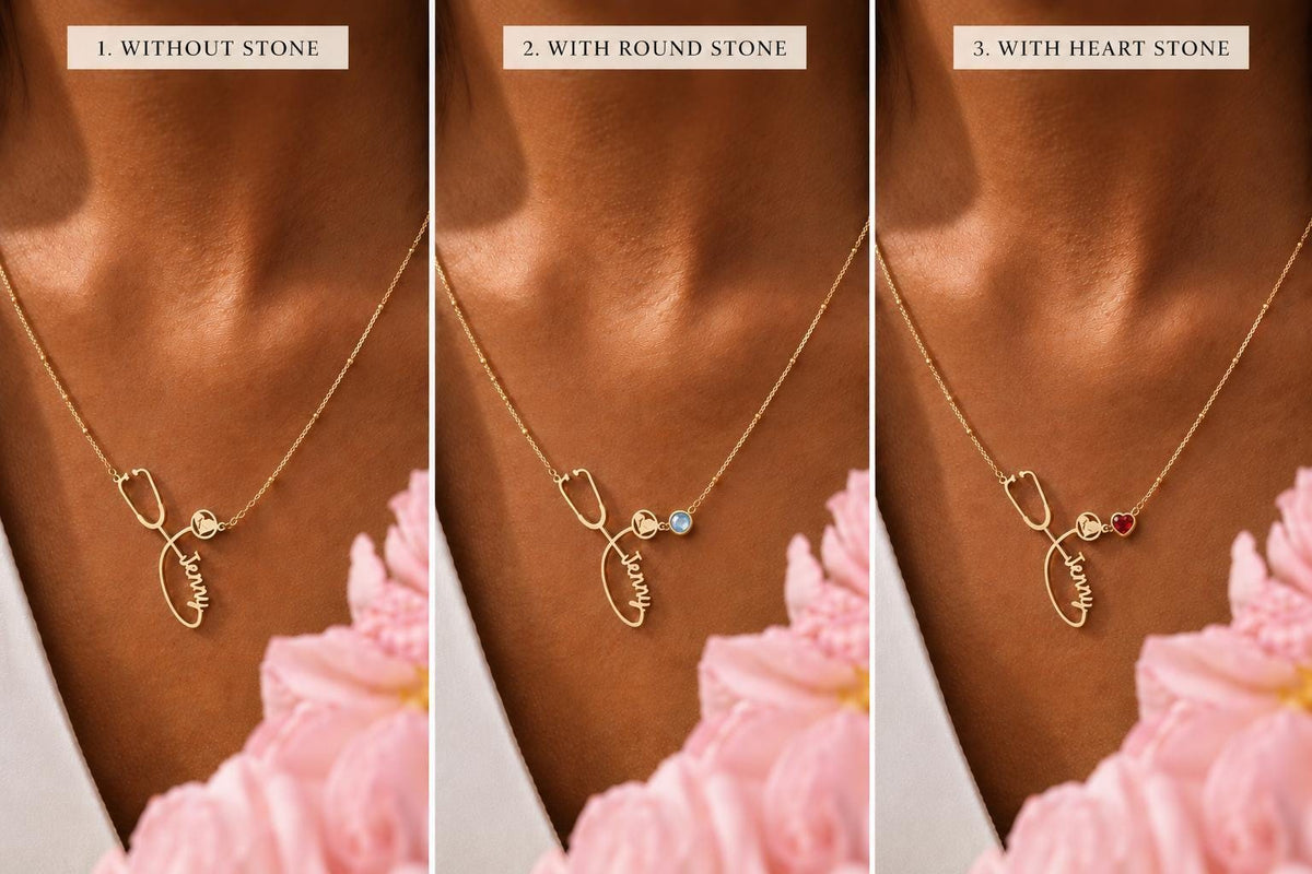 Stethoscope Name Necklace — photo 2