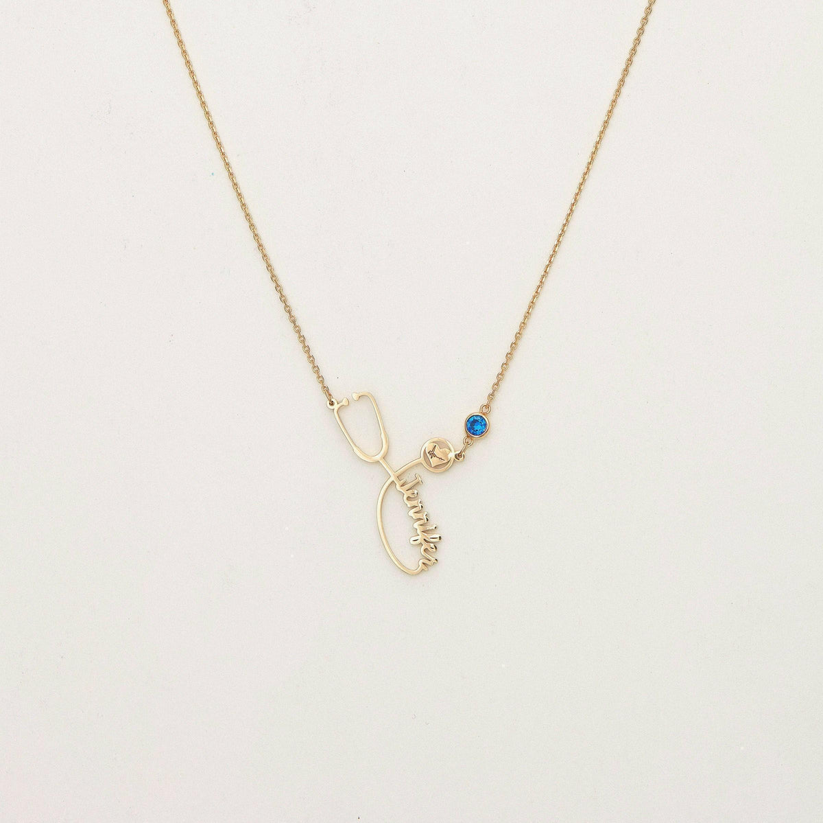 Stethoscope Name Necklace — photo 9
