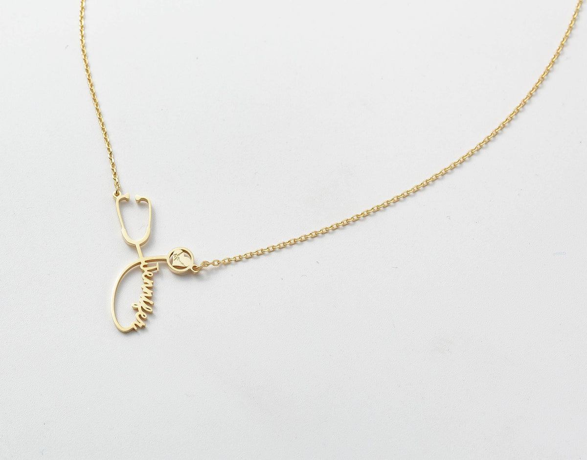 Stethoscope Name Necklace — photo 12