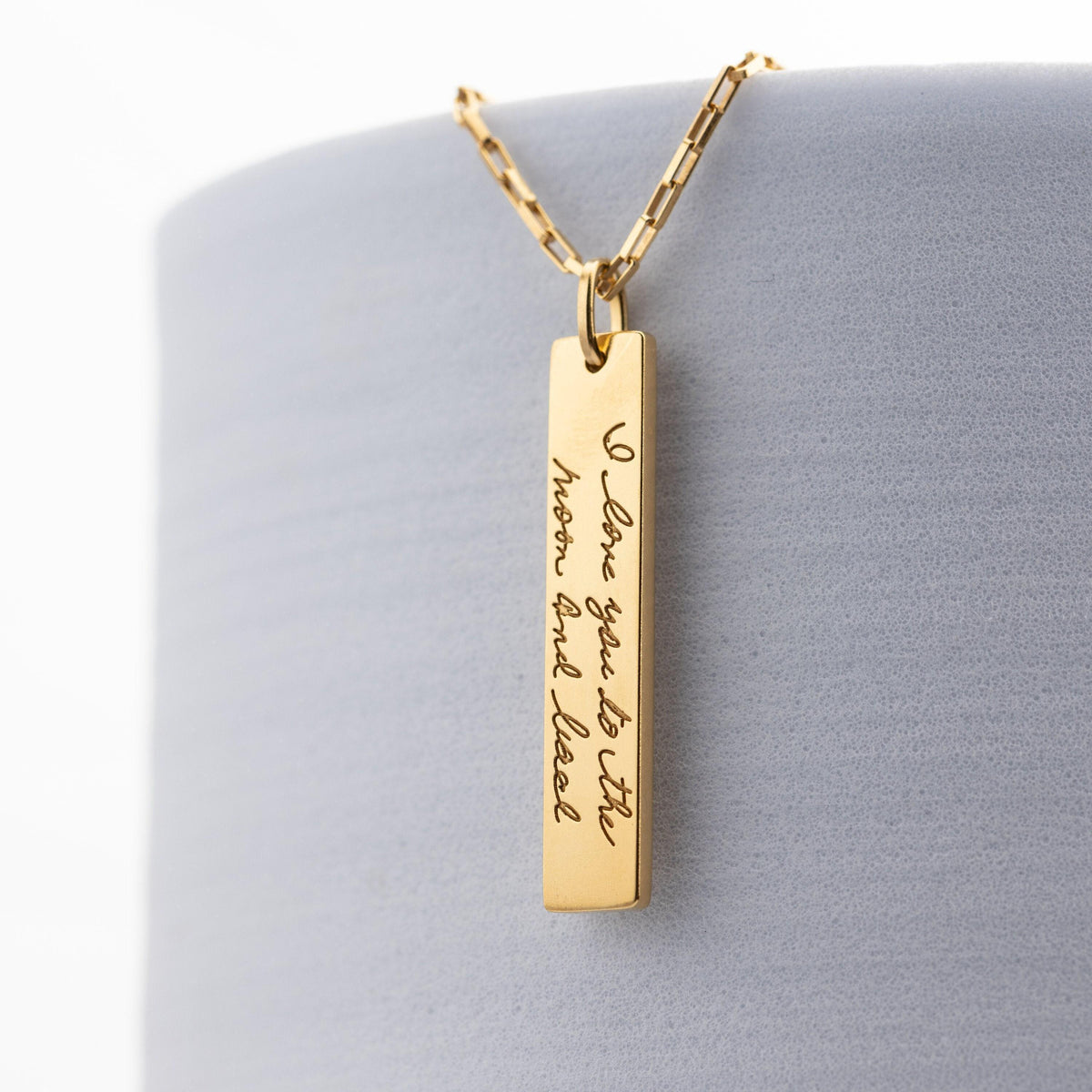 Handwriting Bar Necklace — photo 4
