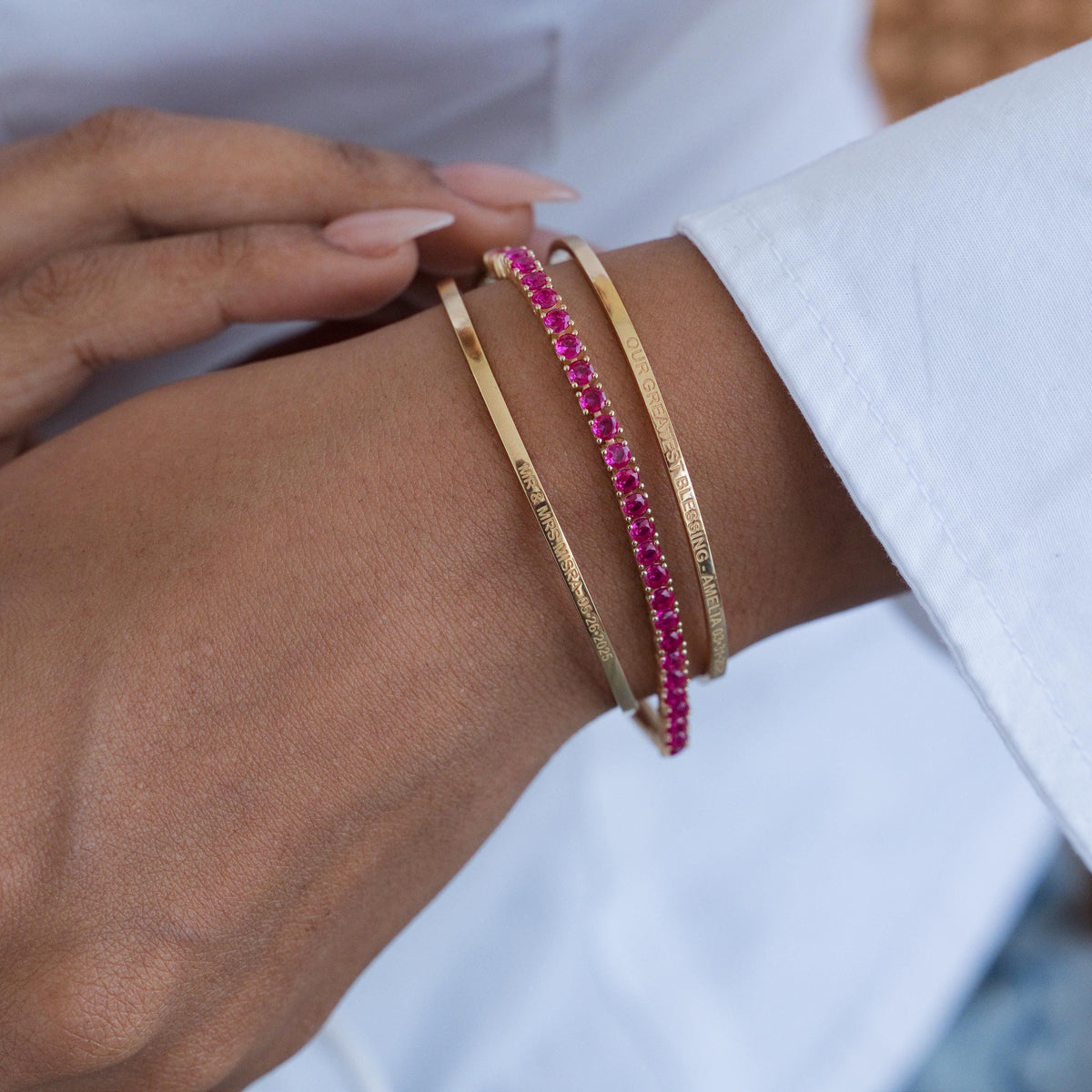 Half Collar Tennis with Removable Tennis Bracelet — photo 6