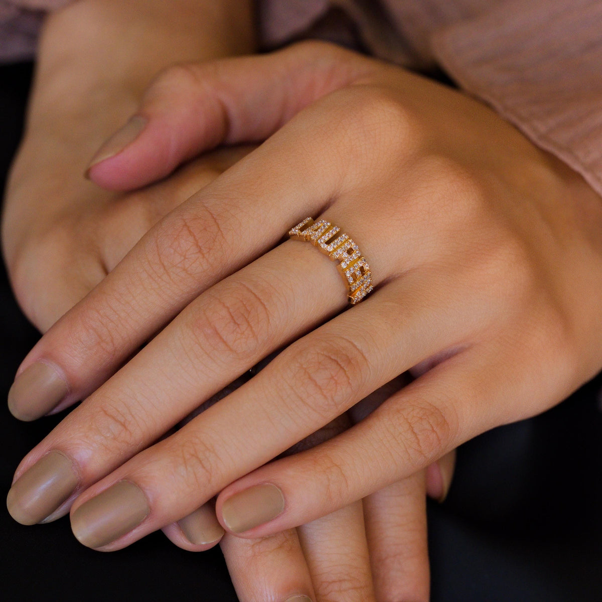Pavé Name Ring — photo 6