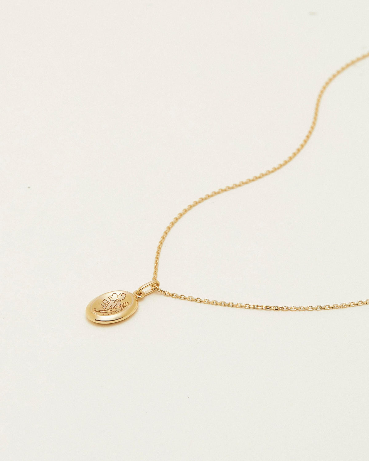 Birth Flower Worry Stone Necklace — photo 7