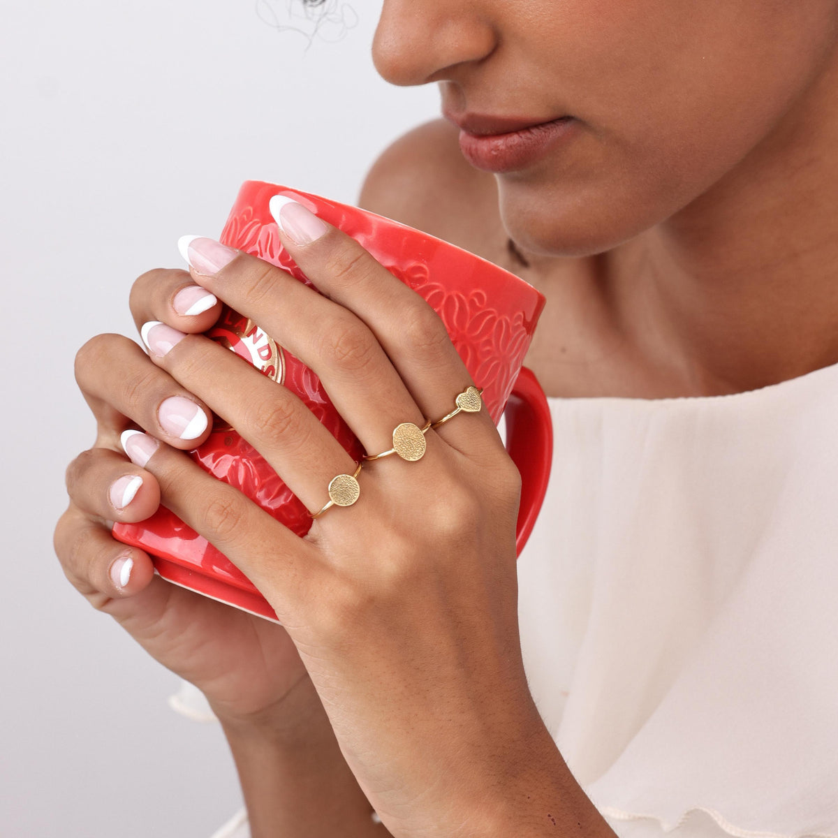 Pet Nose Print Heart Ring — photo 8