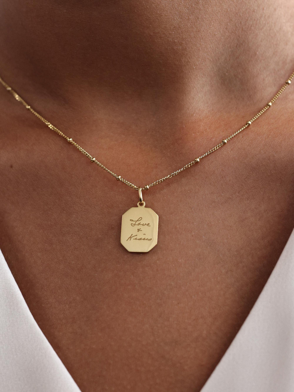 Handwriting Tag Necklace — photo 3