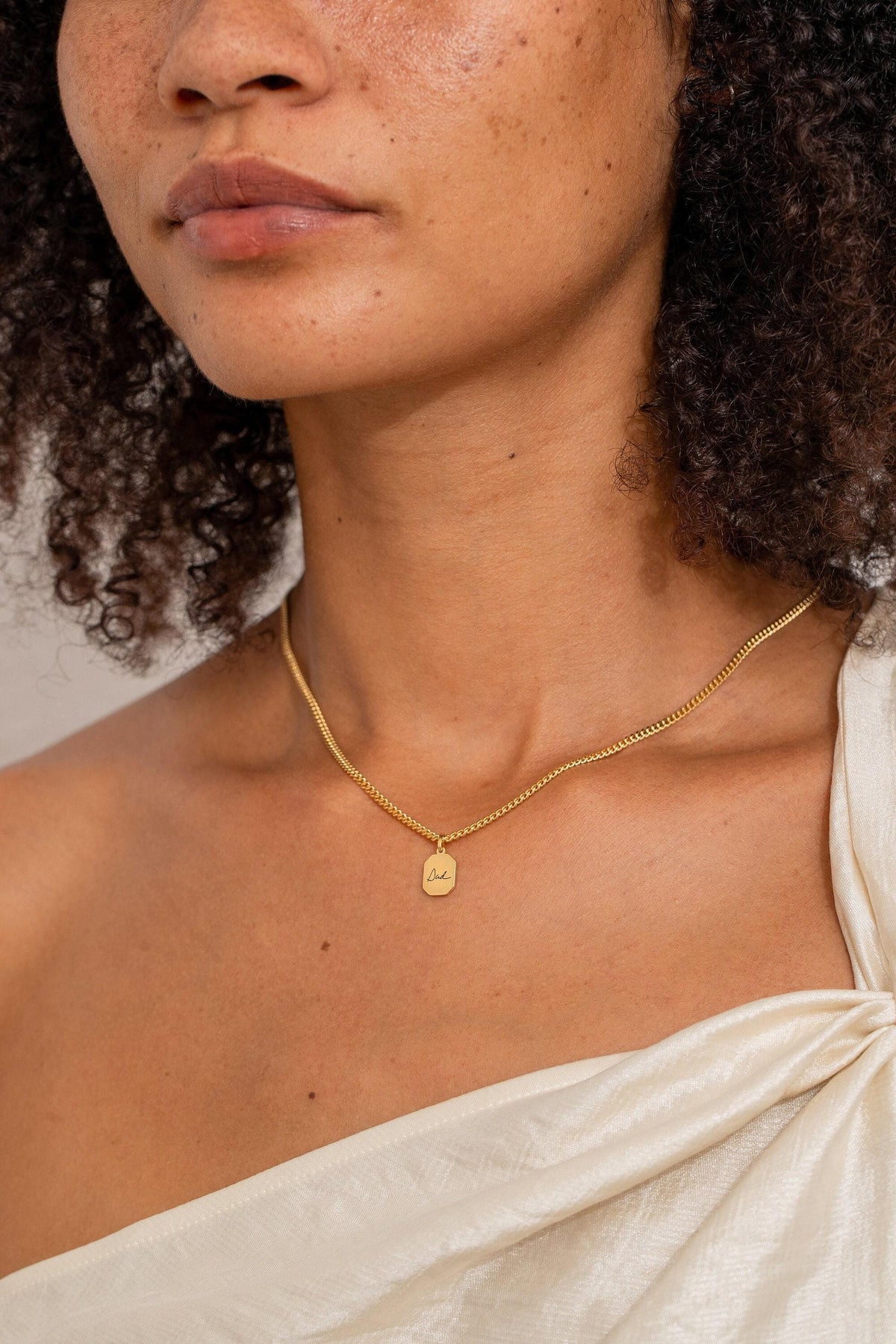 Handwriting Tag Necklace — photo 4