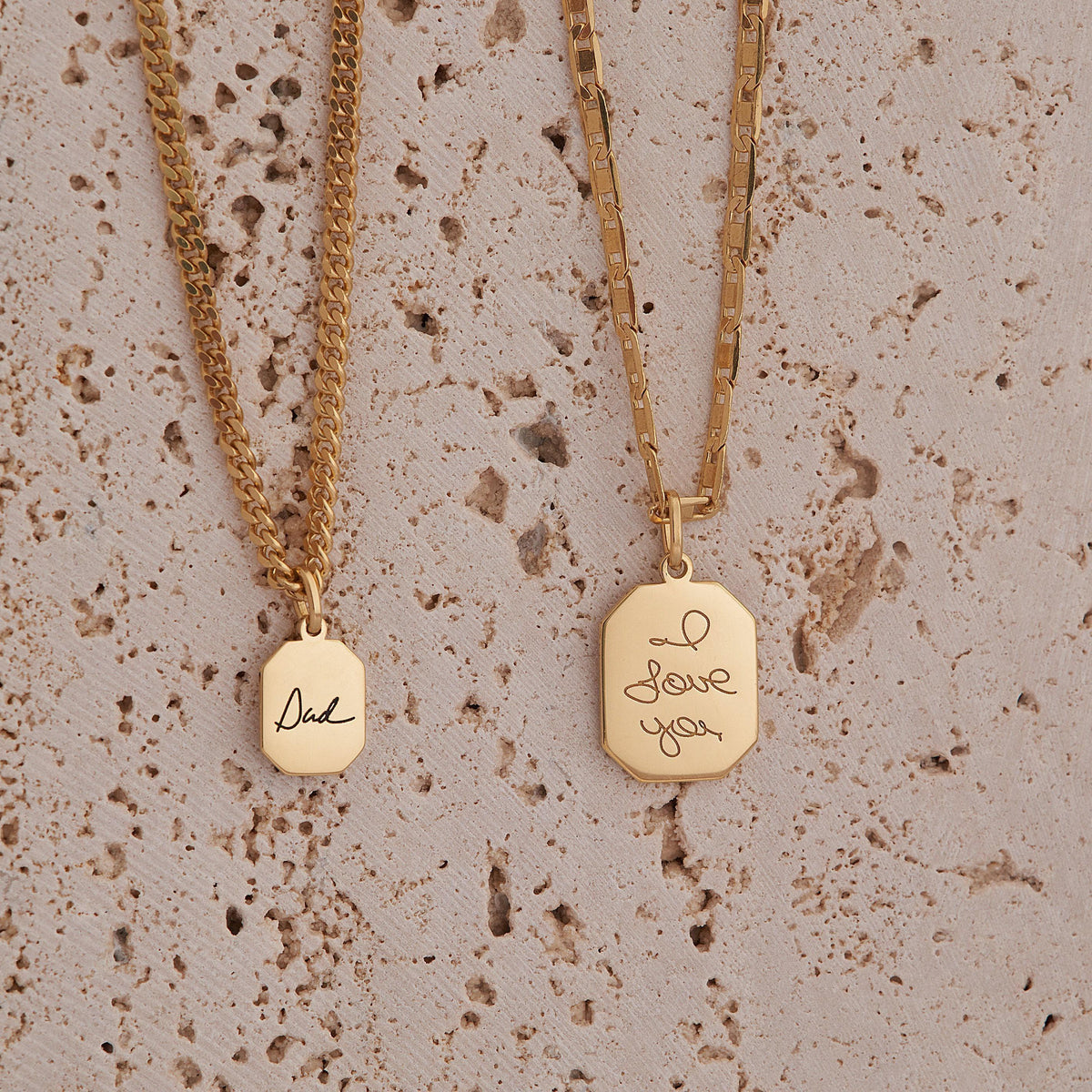Handwriting Tag Necklace — photo 5