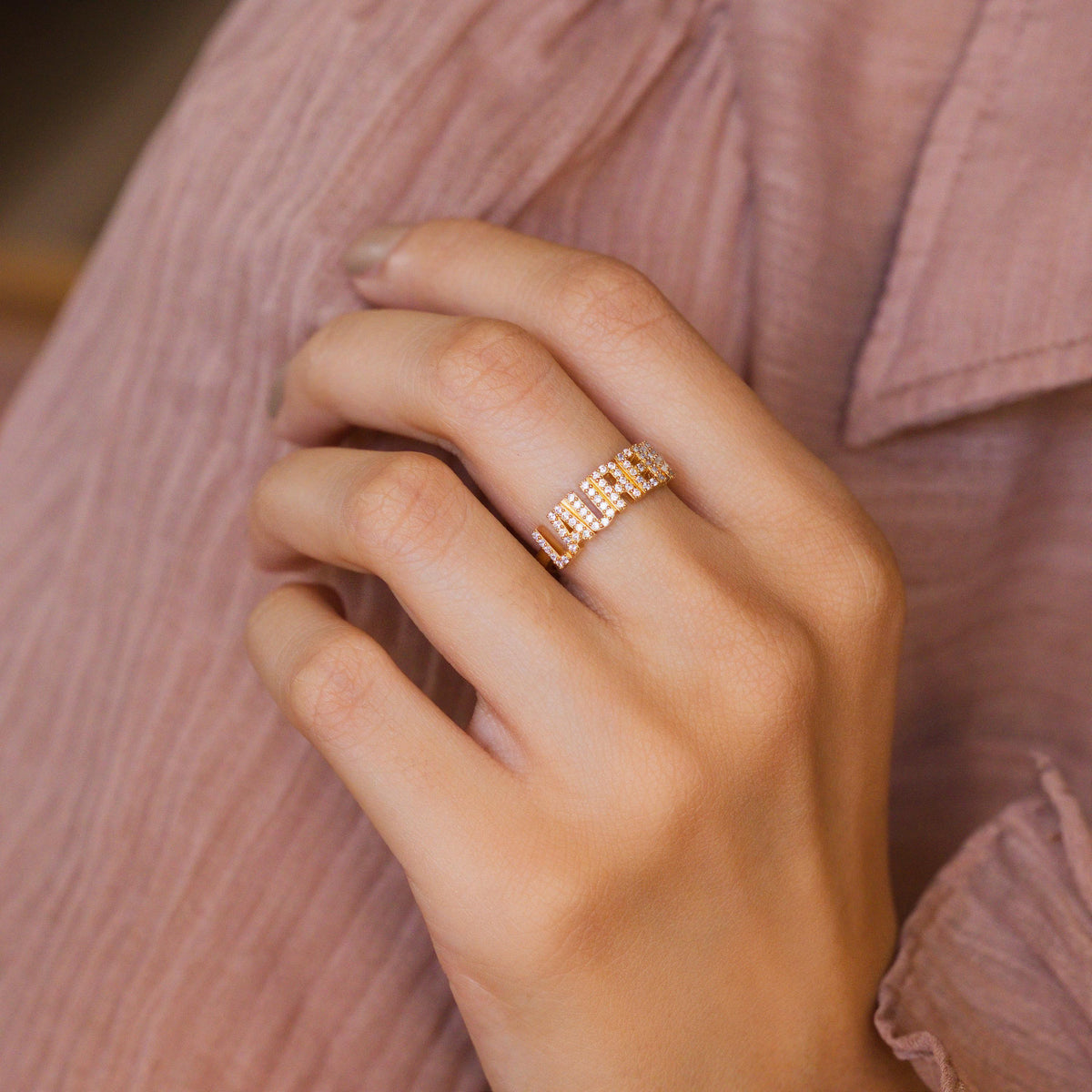 Pavé Name Ring — photo 2