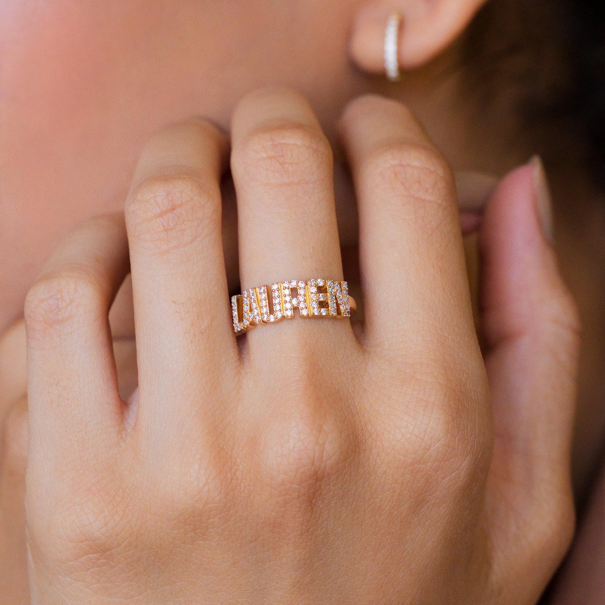 Pavé Name Ring — photo 8