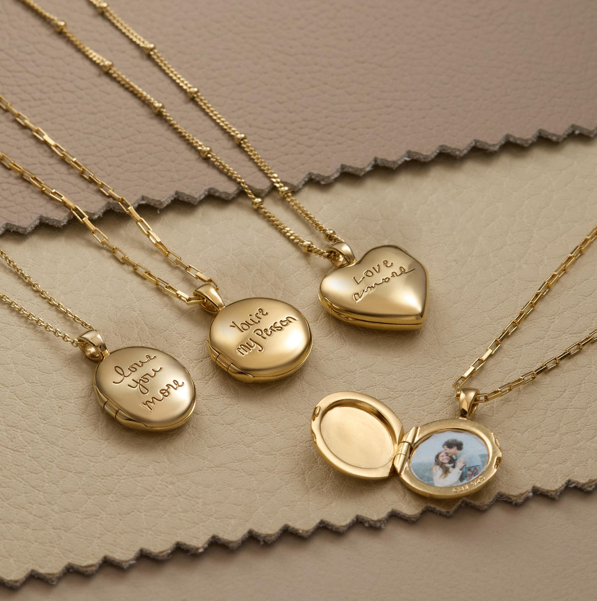 Handwriting Oval Locket Necklace — photo 4