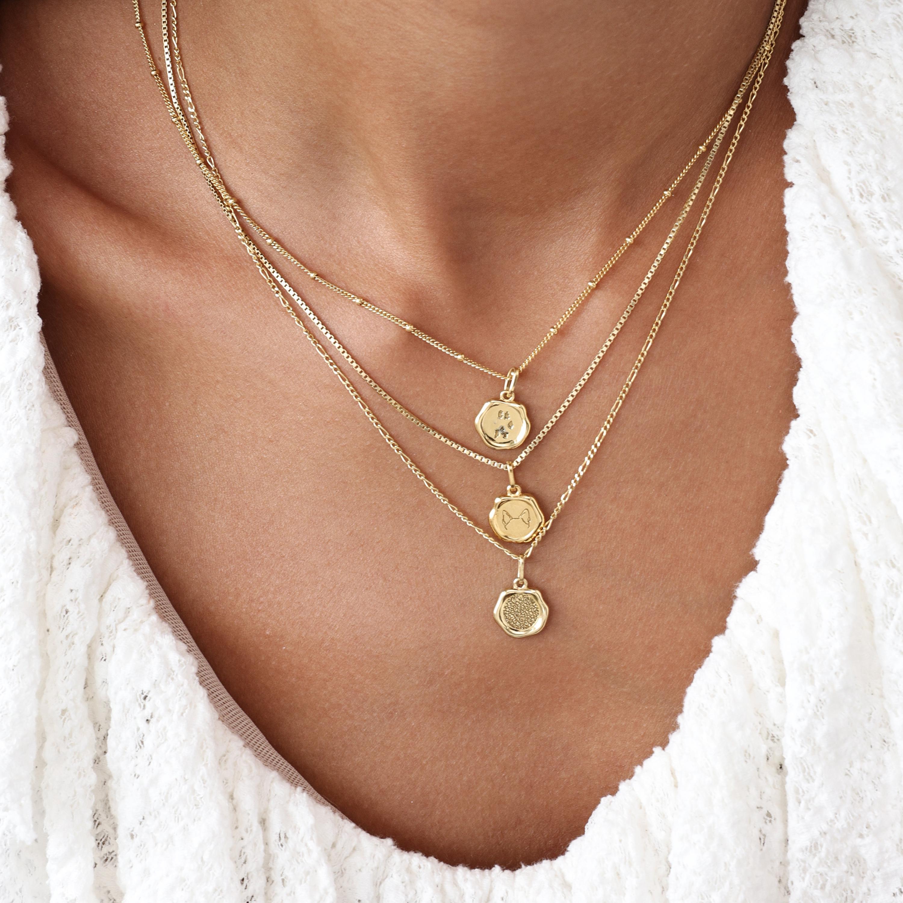 Detailed Pet Nose Print Petite Pendant By CodeBlue Jewelry (PENDANT ONLY)