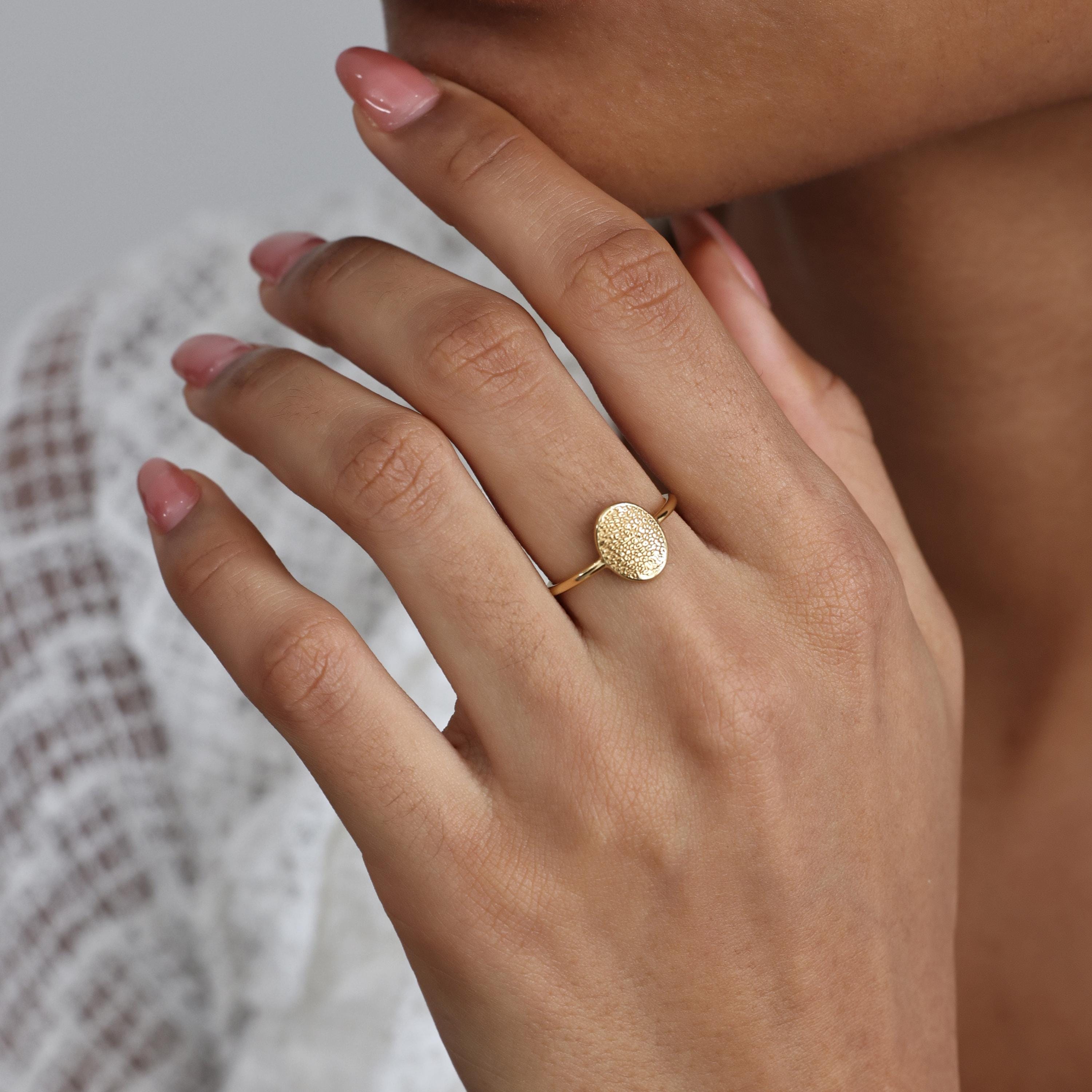 Detailed Oval Pet Nose Print Ring | Dog Nose Print Ring | Dog Paw Print Ring | Pet Memorial Gift | Gift For Her | Christmas Gifts