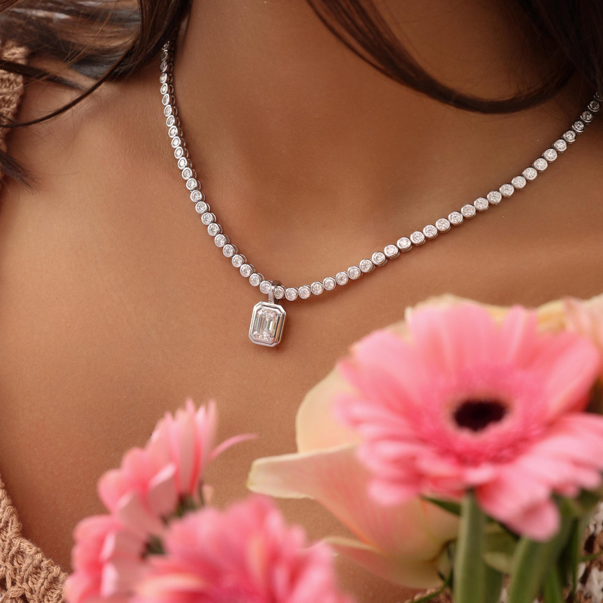 Bezel Stone Pendant