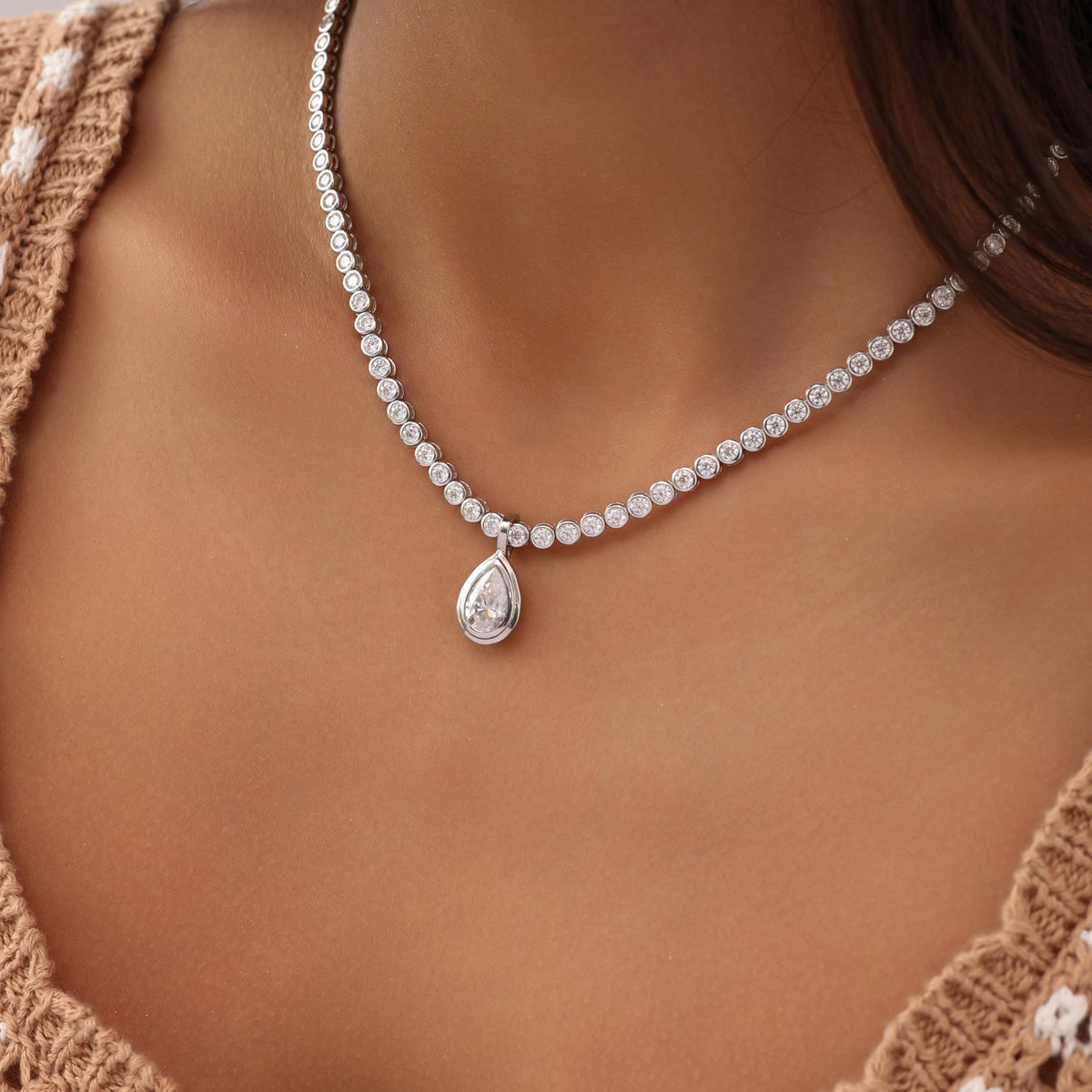 Bezel Stone Pendant