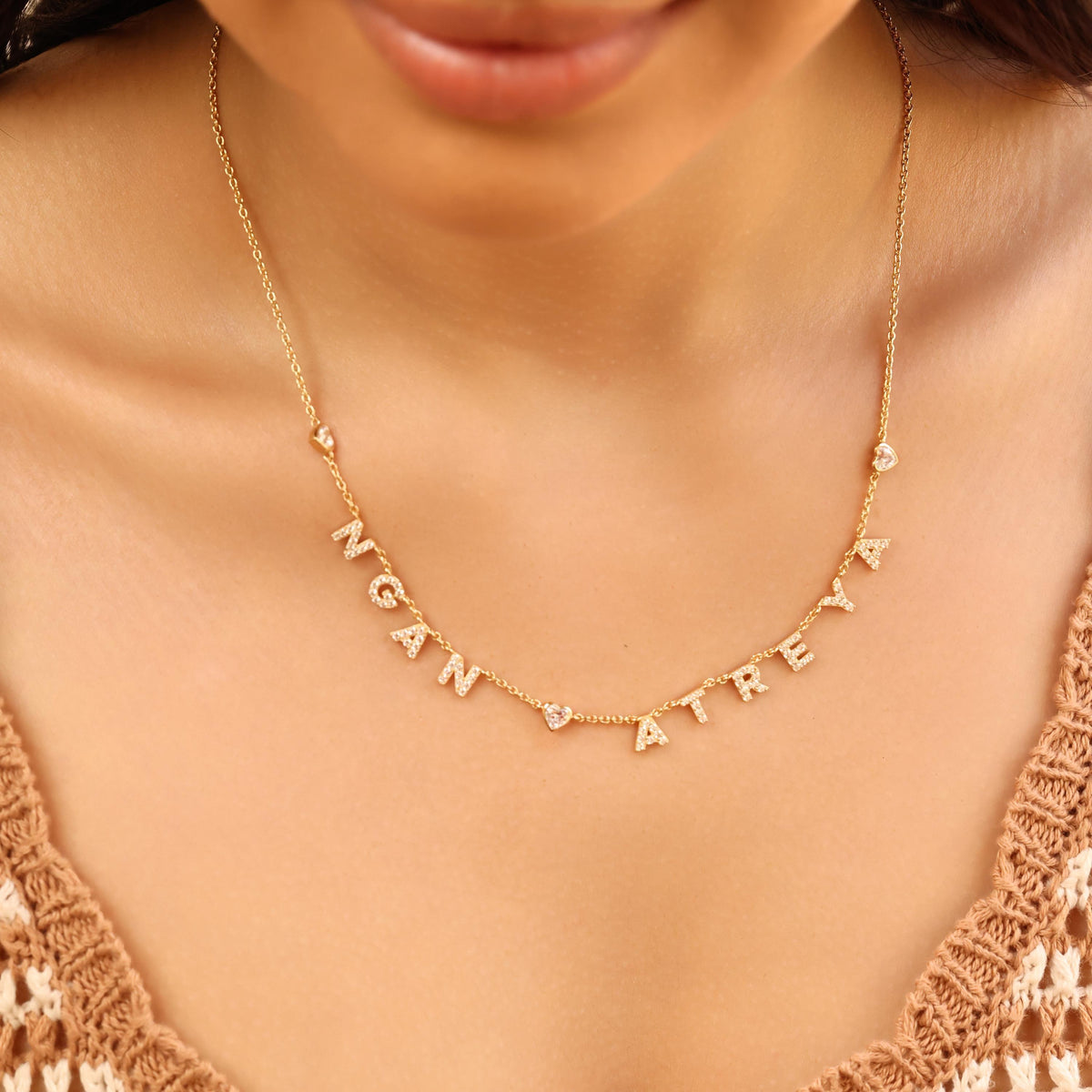Pavé Name Necklace — photo 3