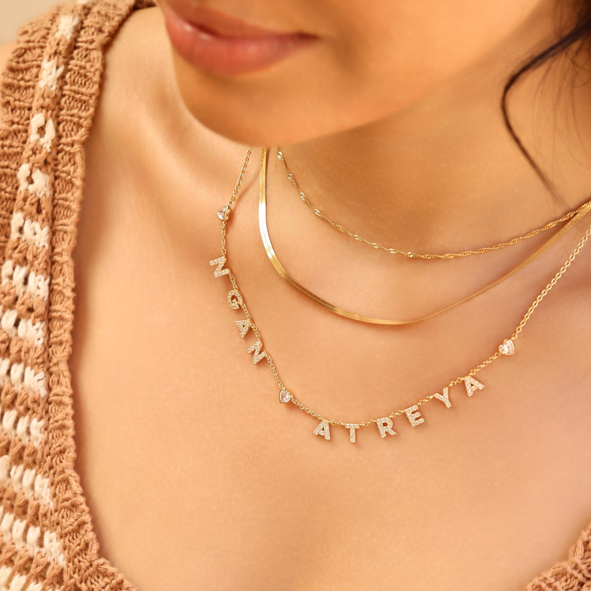 Pavé Name Necklace — photo 9