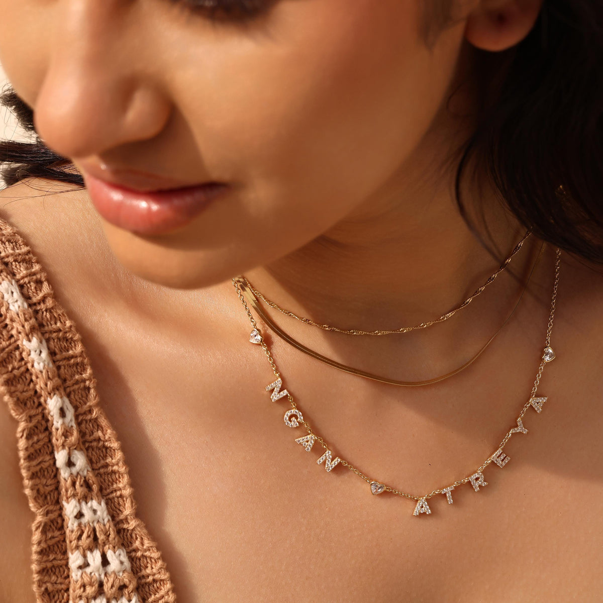 Pavé Name Necklace — photo 14