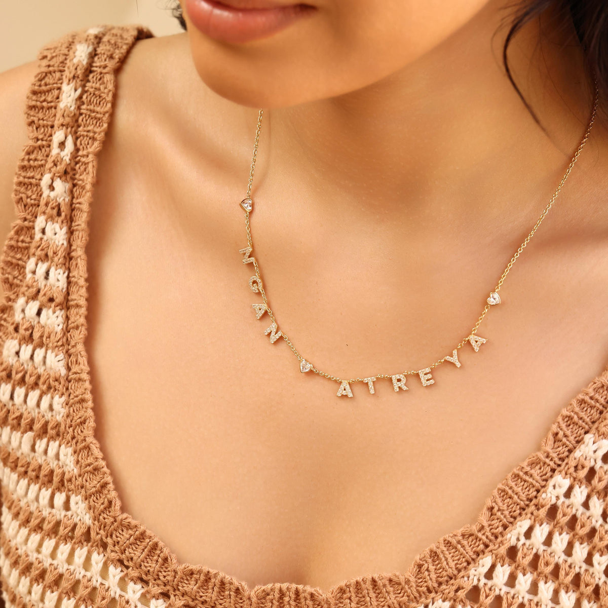 Pavé Name Necklace — photo 15