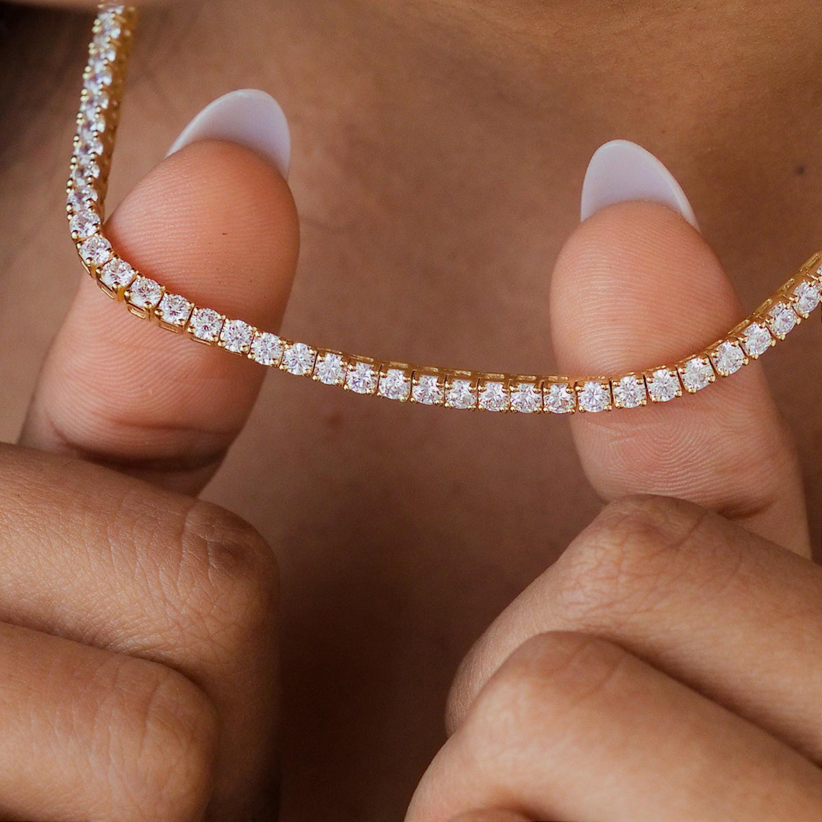 Prong Set Tennis Necklace
