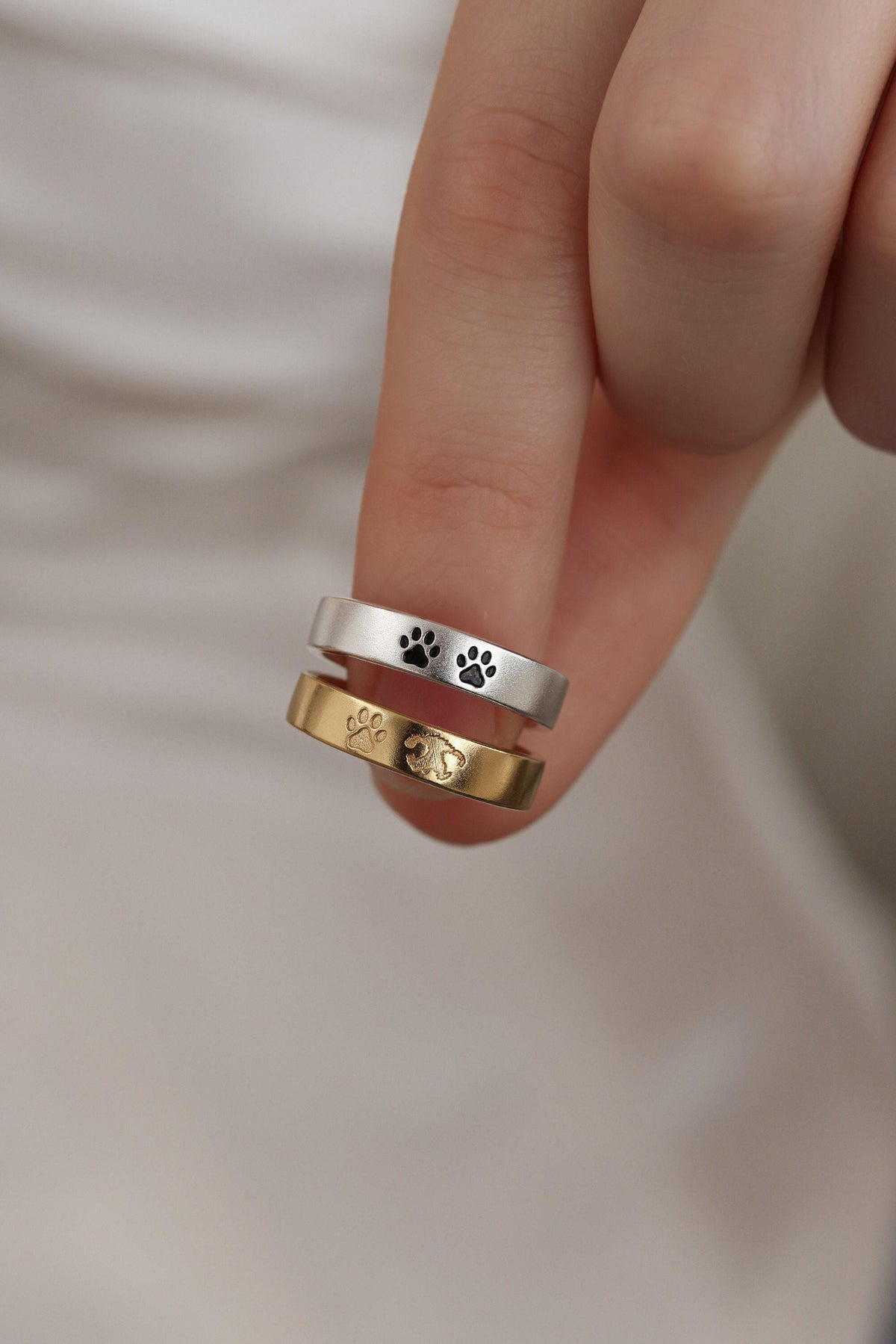 Dog Paw Print Ring — photo 2