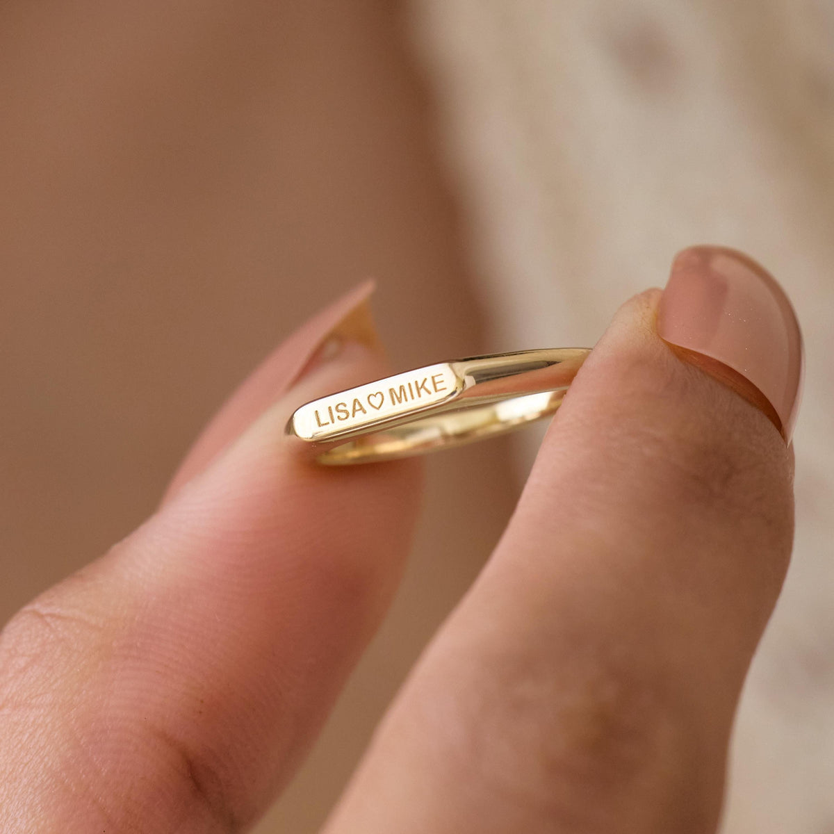 Initial Name Ring — photo 1