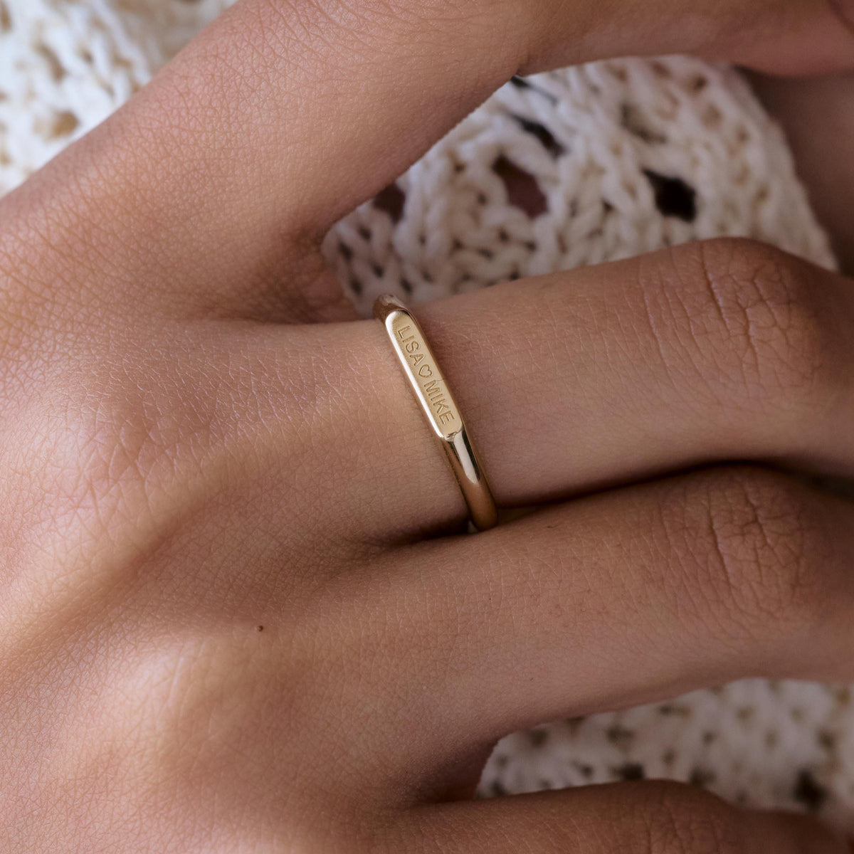 Initial Name Ring — photo 8