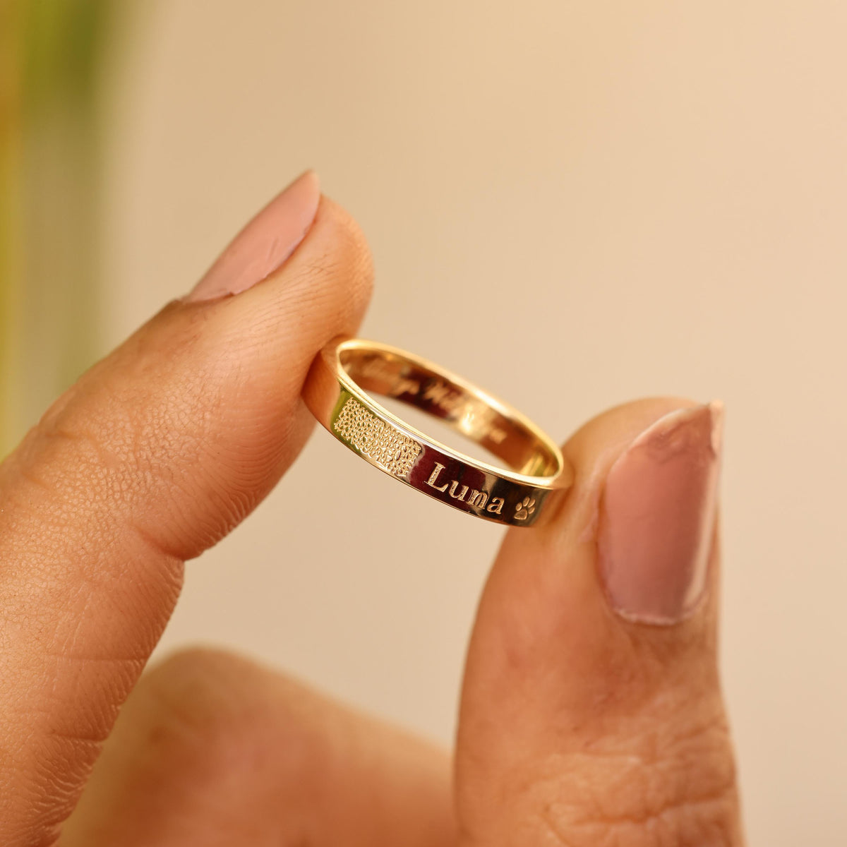 Detailed Nose Print Ring — photo 2