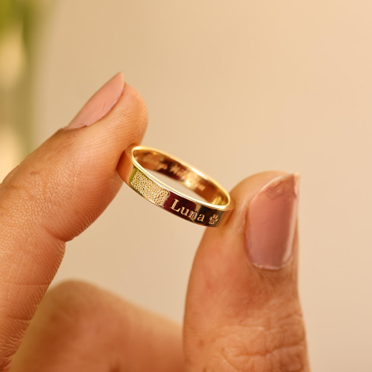 Detailed Nose Print Ring — photo 6