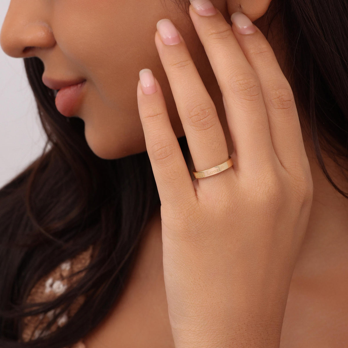 Detailed Nose Print Ring — photo 12