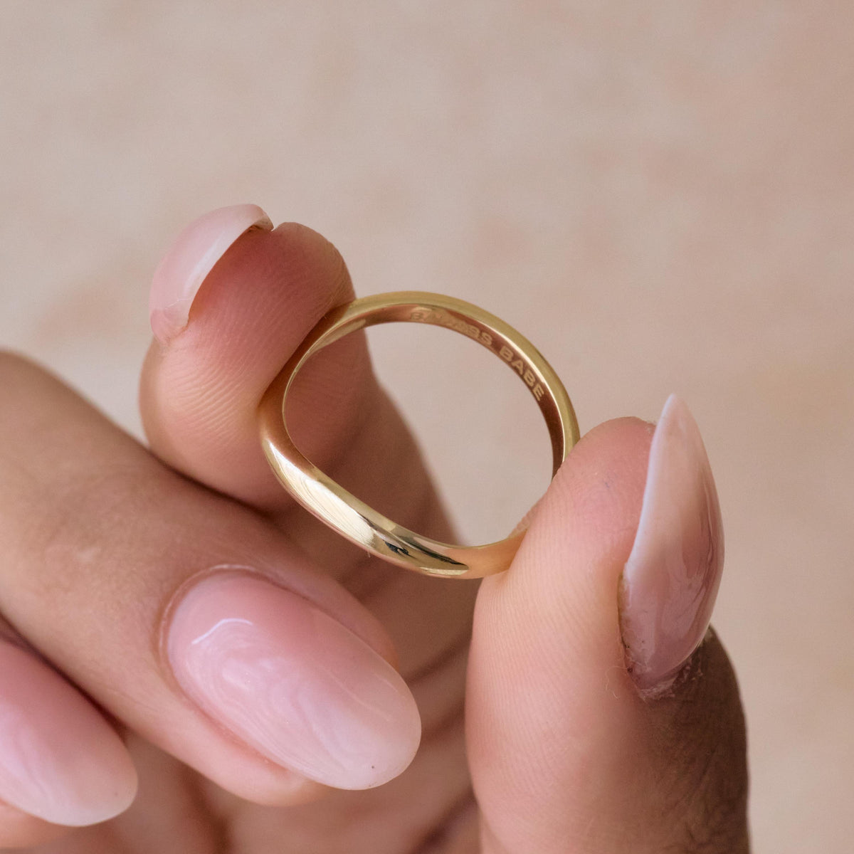 Secret Message Curve Ring — photo 3