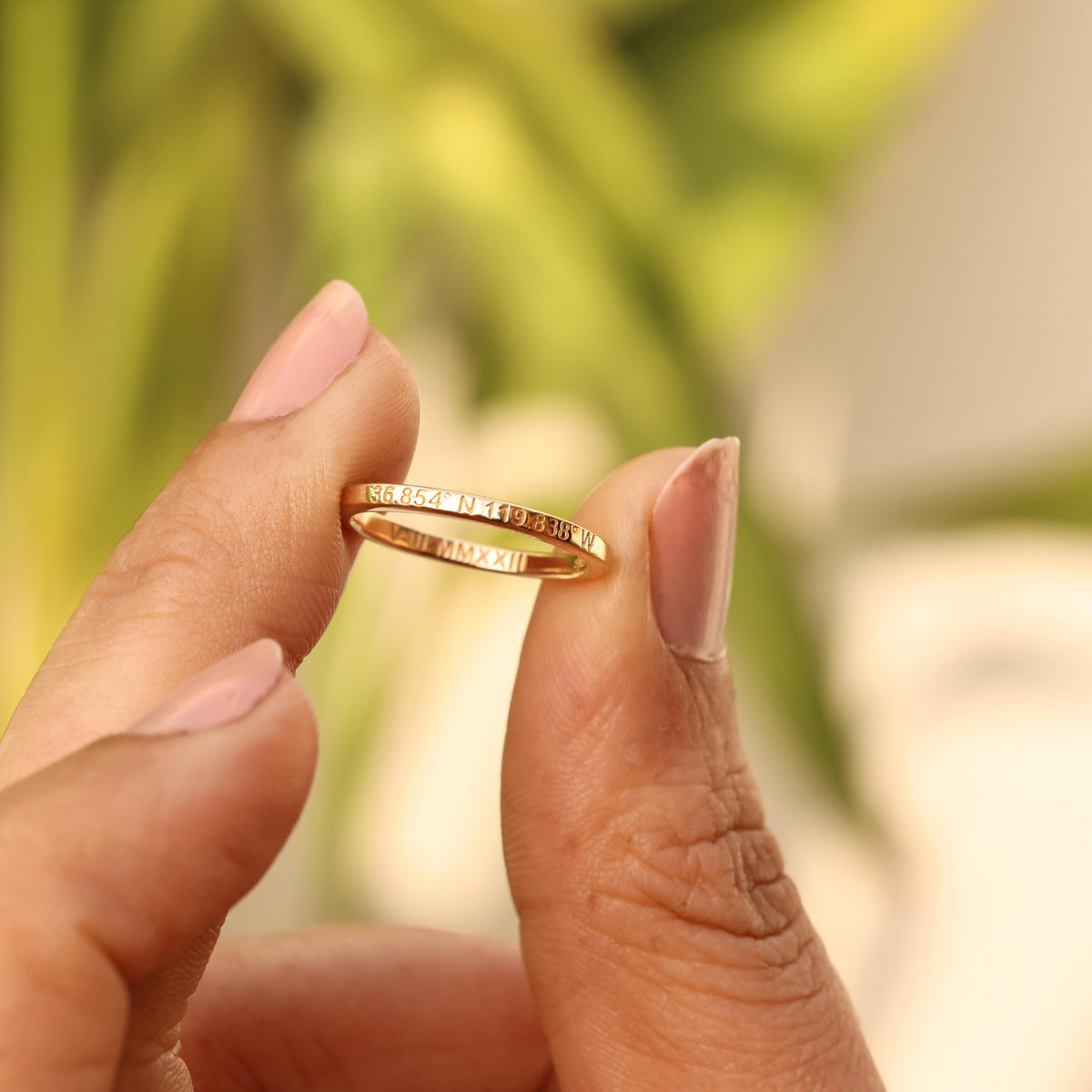 Personalized Engraved Stacking Band — photo 15