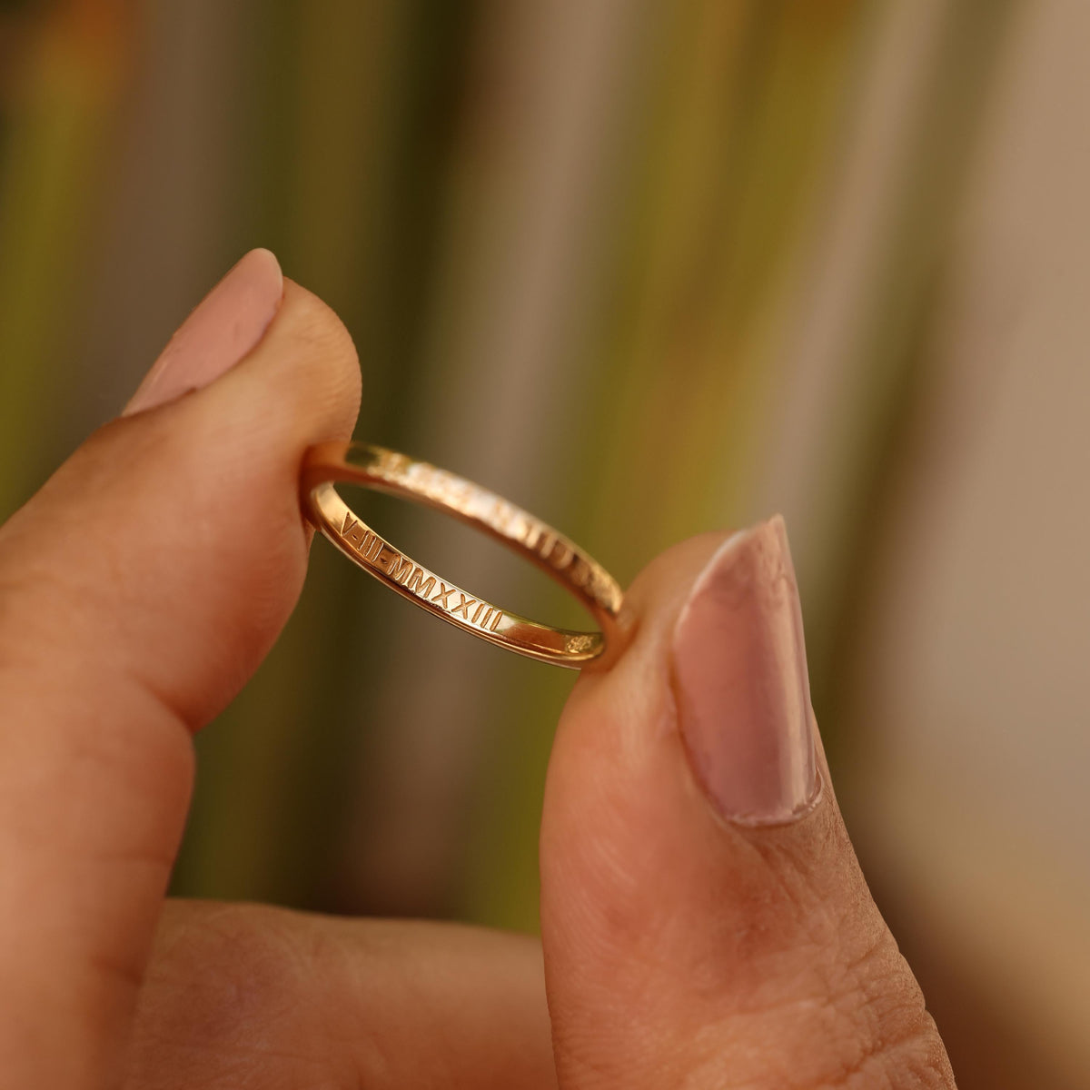 Personalized Engraved Stacking Band — photo 17