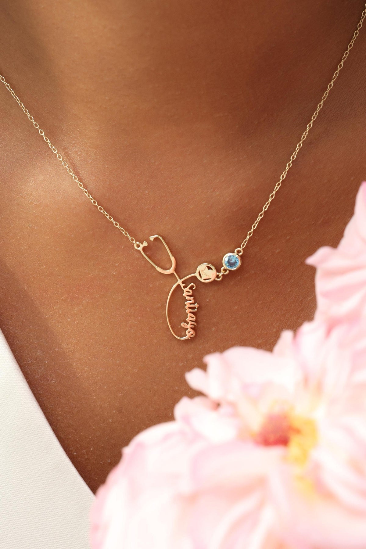 Stethoscope Name Necklace — photo 7
