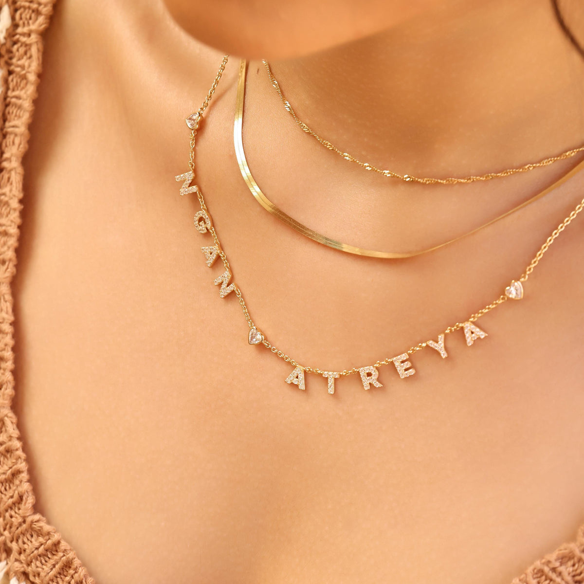 Pavé Name Necklace — photo 10
