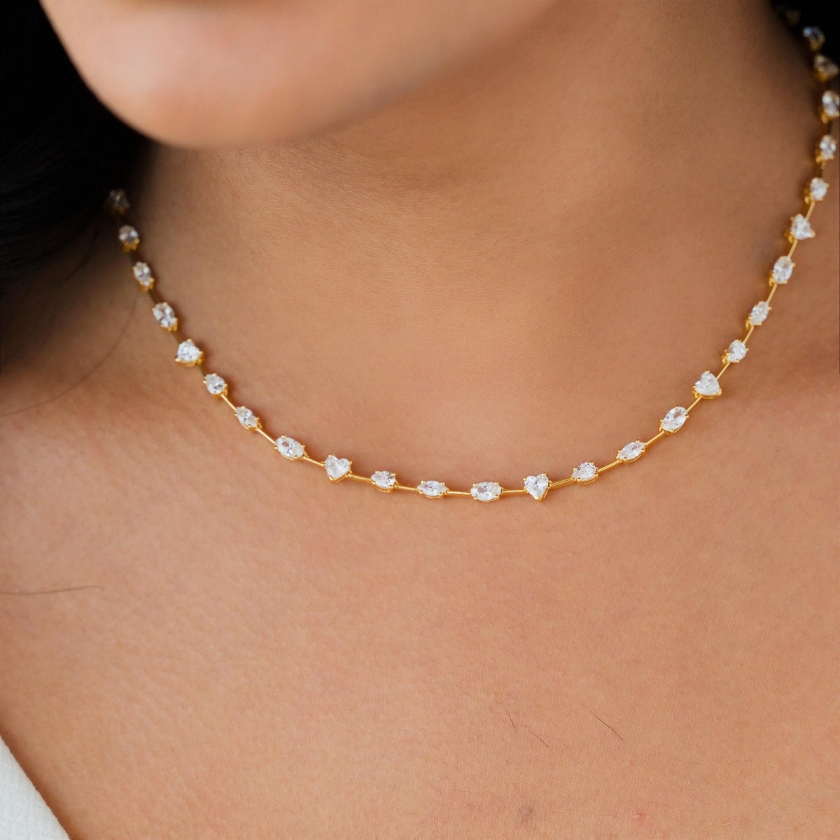 Multi-Shape Bolo Tennis Necklace