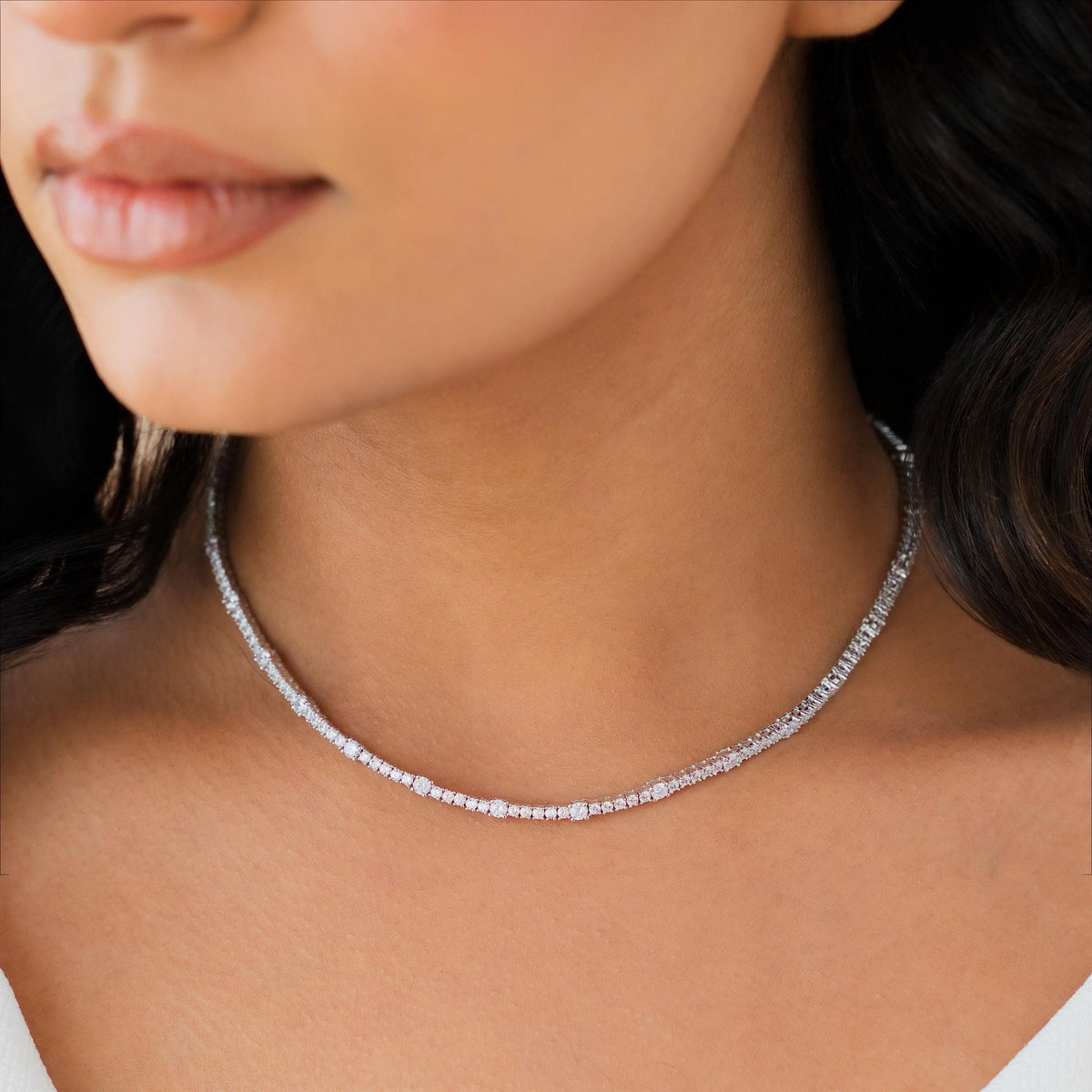 Adjustable Bolo Tennis Necklace