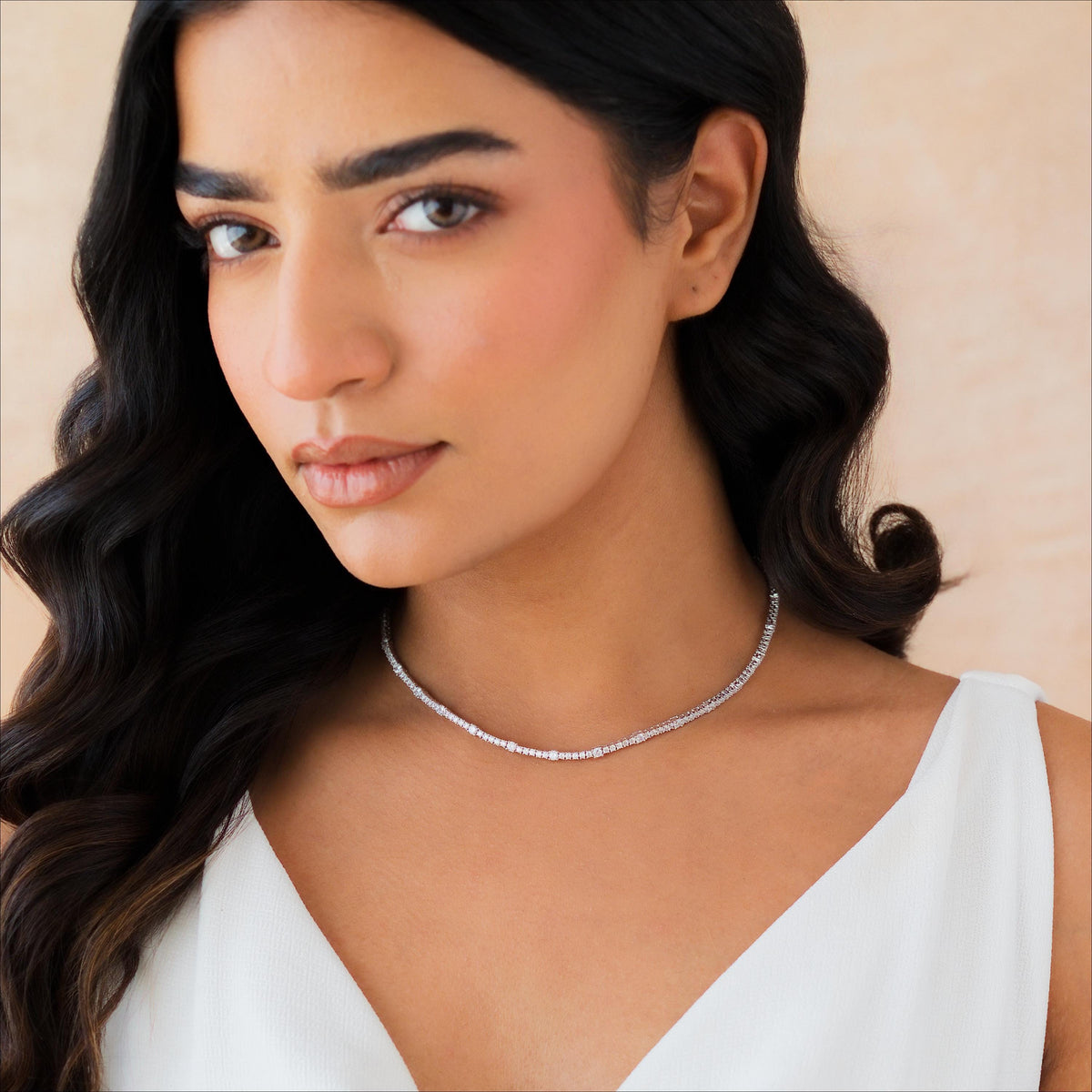 Adjustable Bolo Tennis Necklace